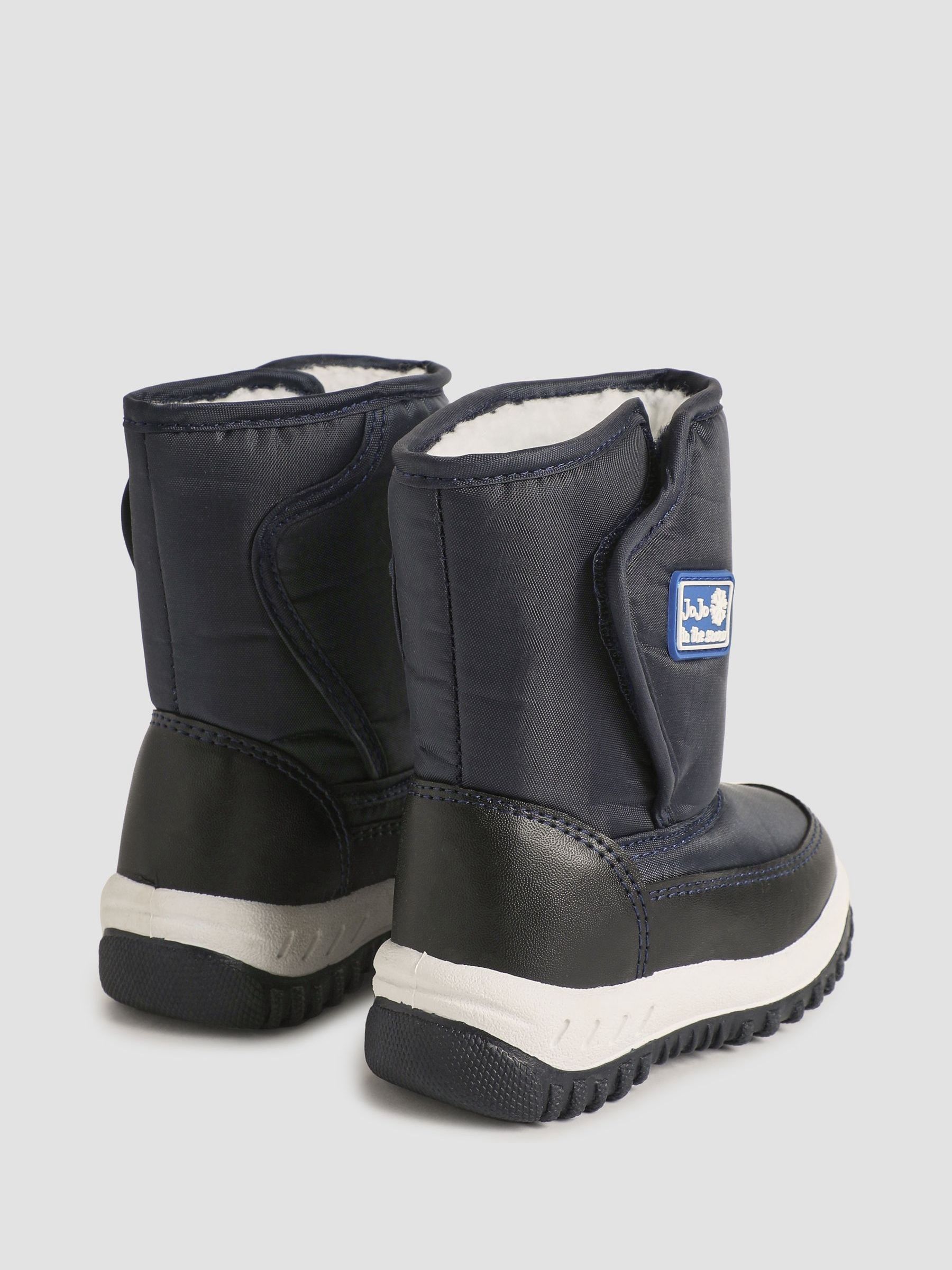 Navy Cosy Snow Boots