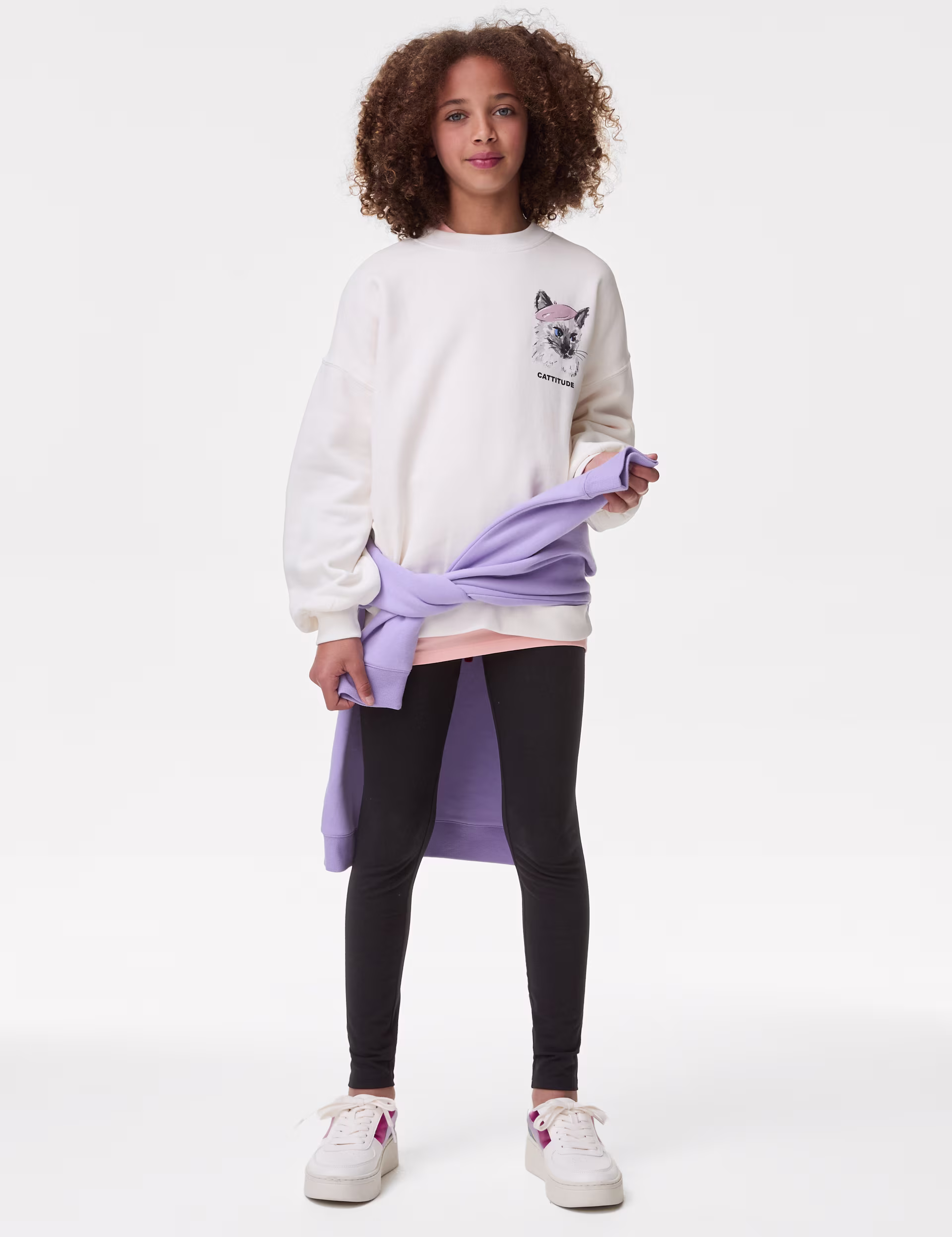 M&S Collection Cotton Rich Leggings (6-16 Yrs)