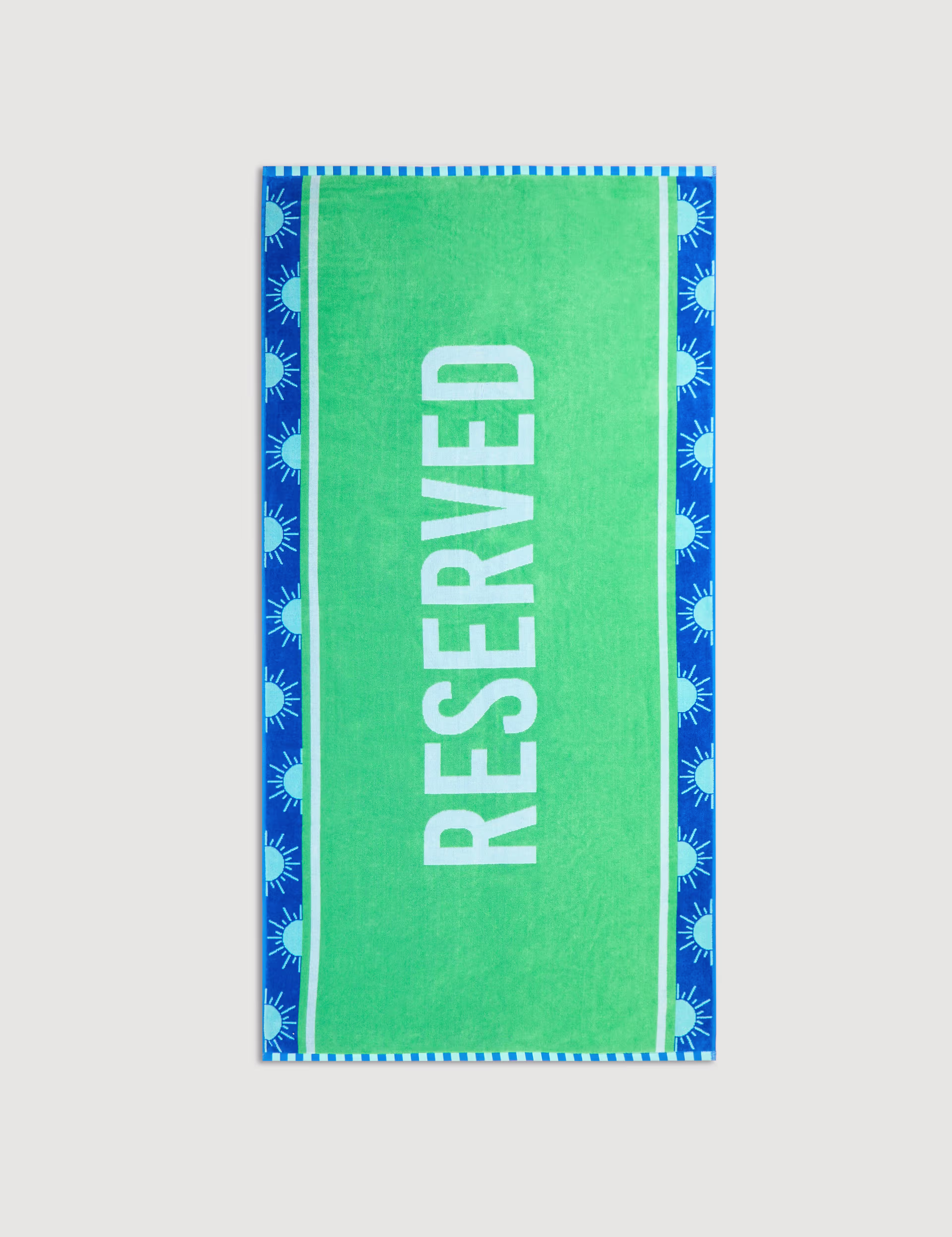 M&S Collection Pure Cotton Reserved Slogan Beach Towel