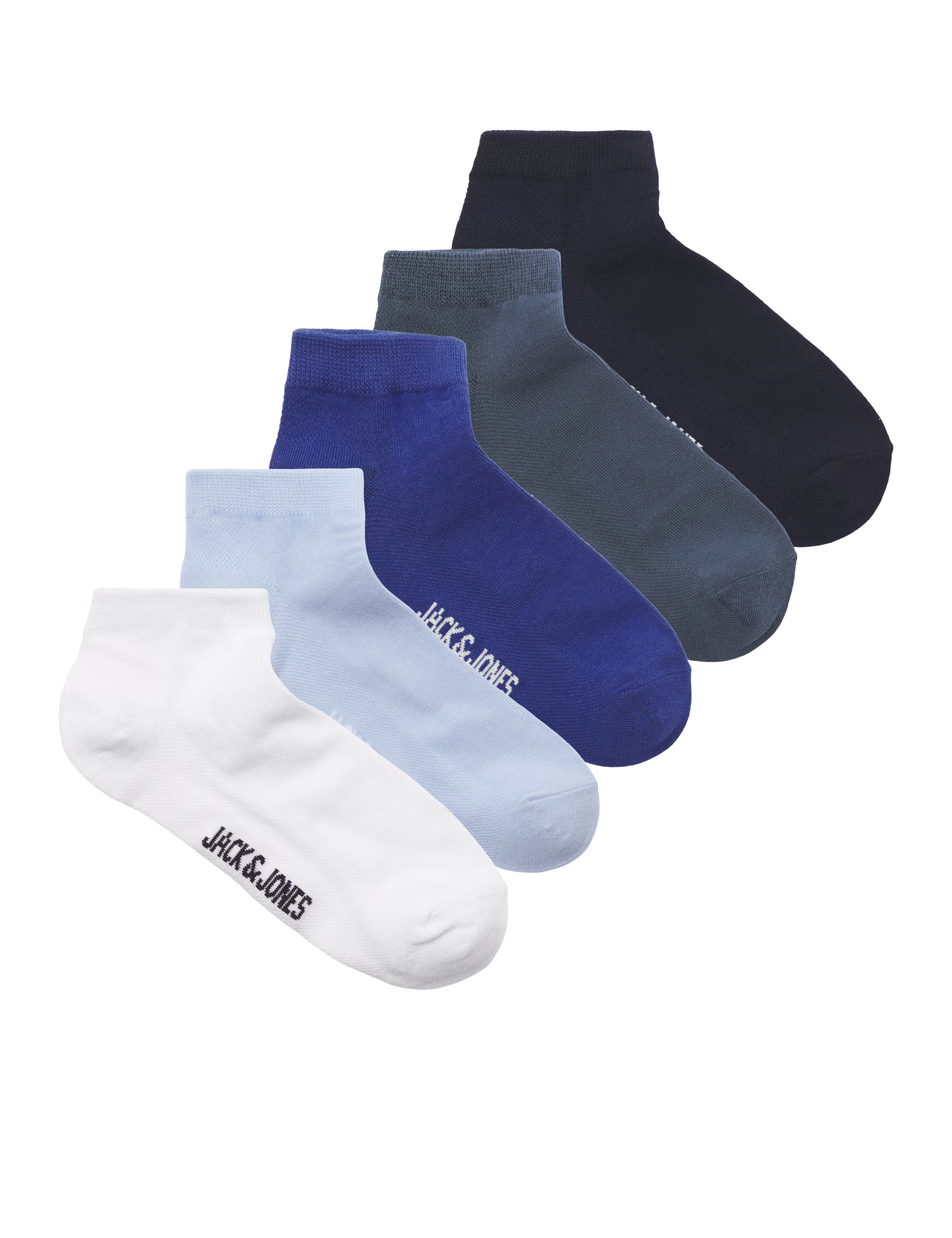 JACK & JONES JUNIOR 5pk Cotton Rich Short Socks