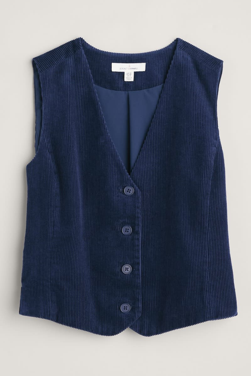 Pinpoint Fitted Corduroy Waistcoat