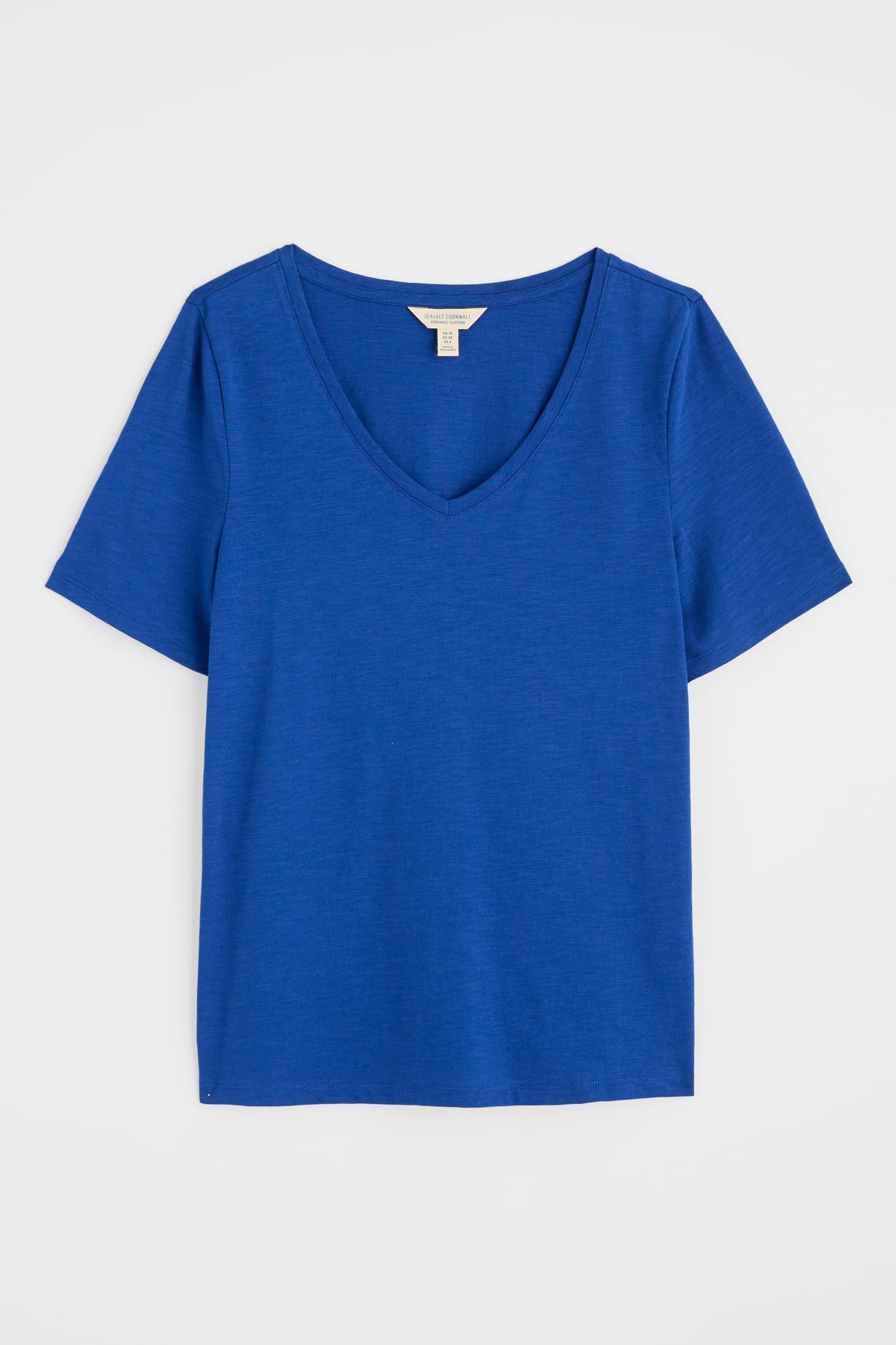 Burdock V-Neck T-Shirt in GOTS-Certified Organic Cotton Slub