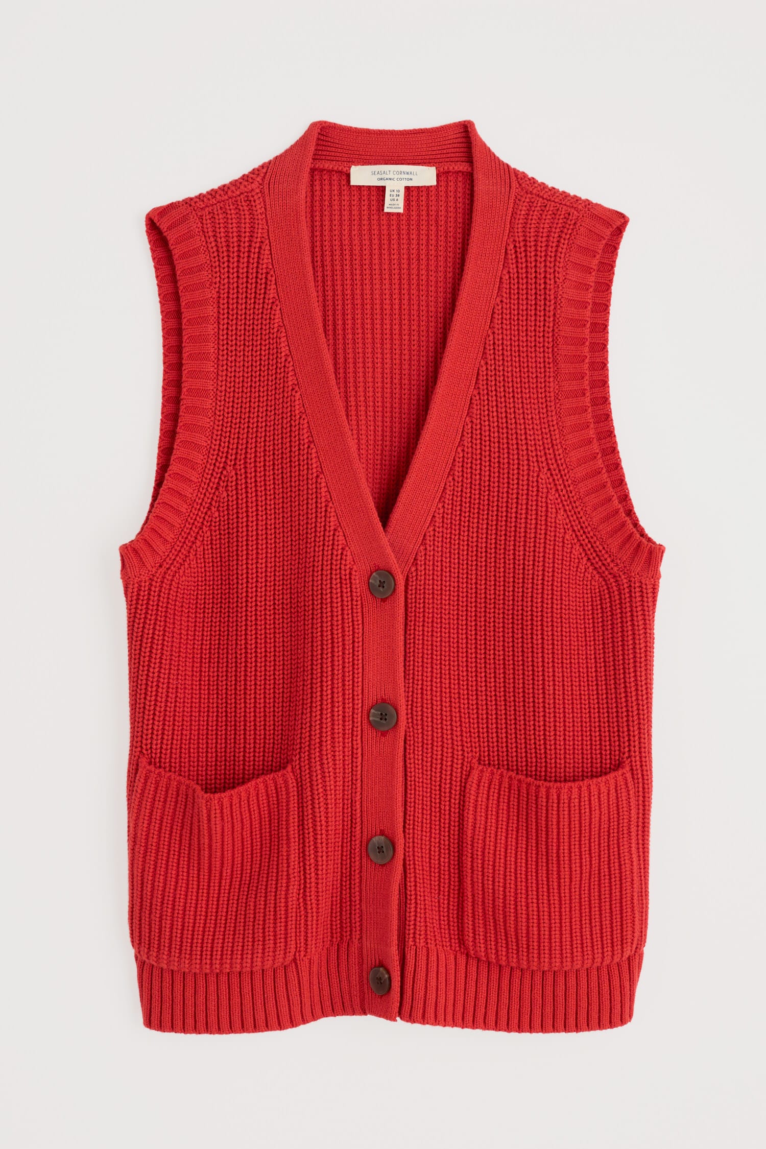 Swanpool Ribbed Knitted Vest