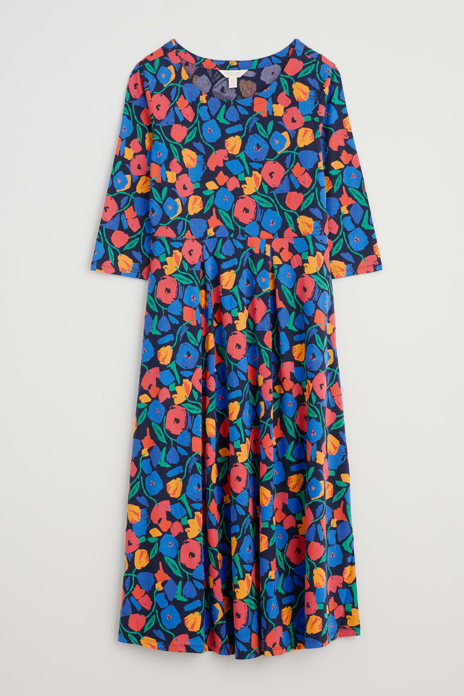 Veronica Midi Dress in GOTS-Certified Organic Cotton Jersey