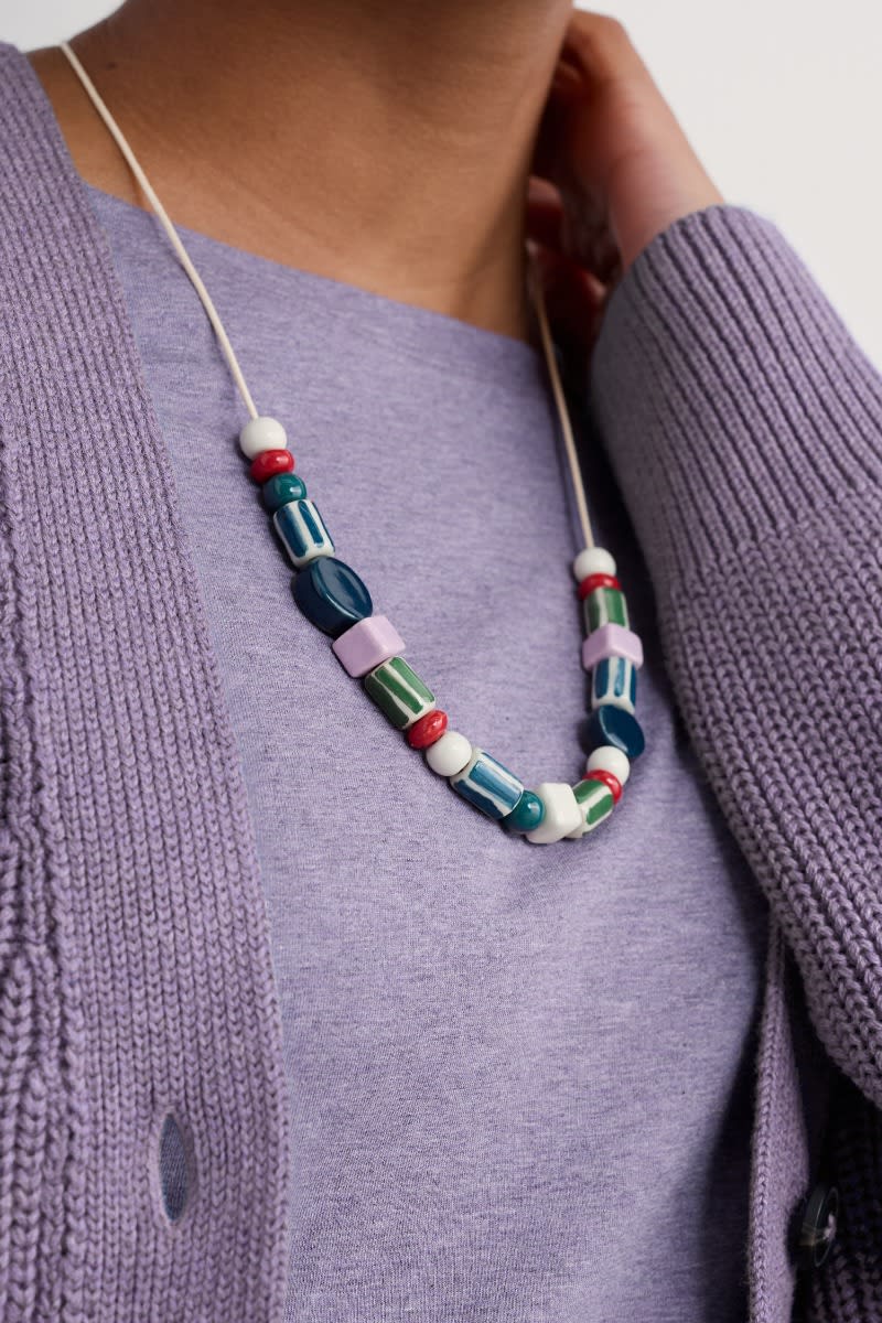 Vervain Mixed Ceramic Bead Necklace