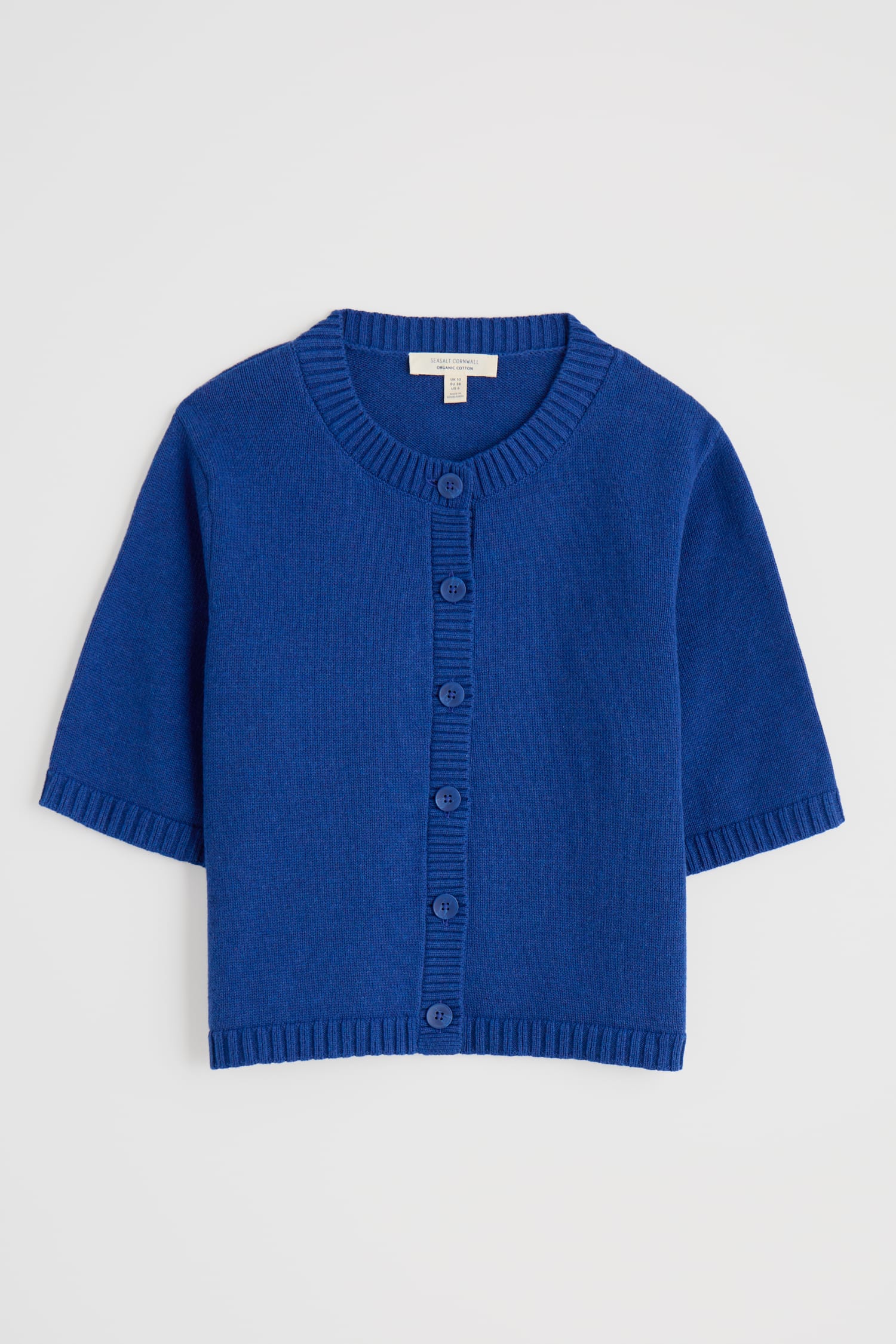 Gillan Creek Organic Cotton Short-Sleeve Cardigan