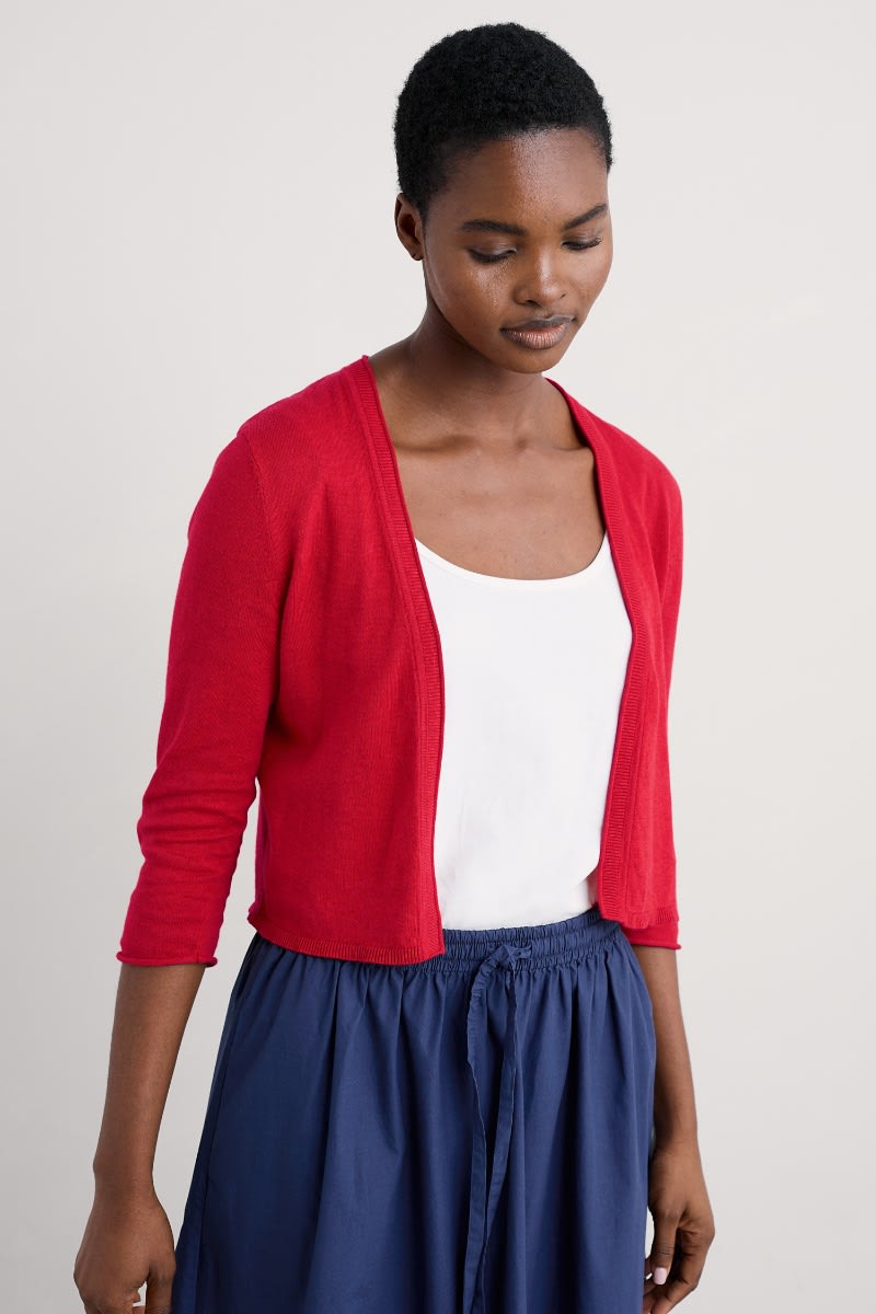 Vanessa Knitted Cardigan in GOTS-Certified Organic Cotton
