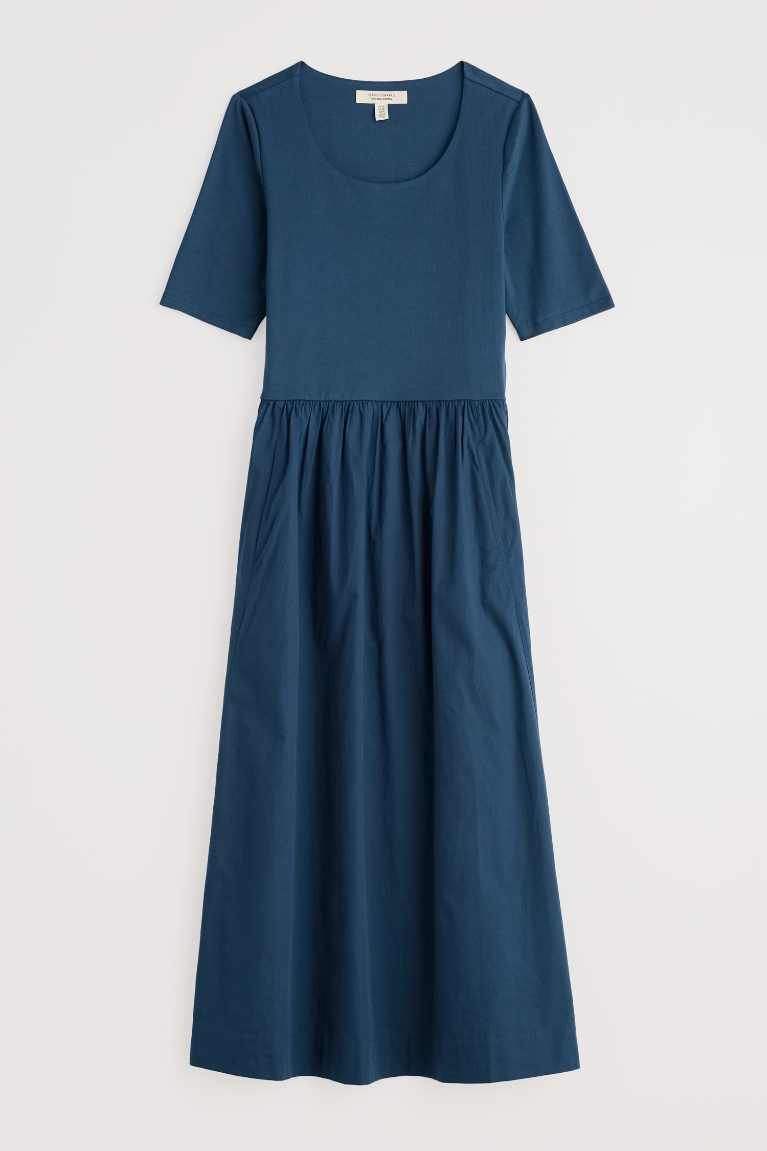 Madder Jersey Woven Mix Above-Ankle Dress