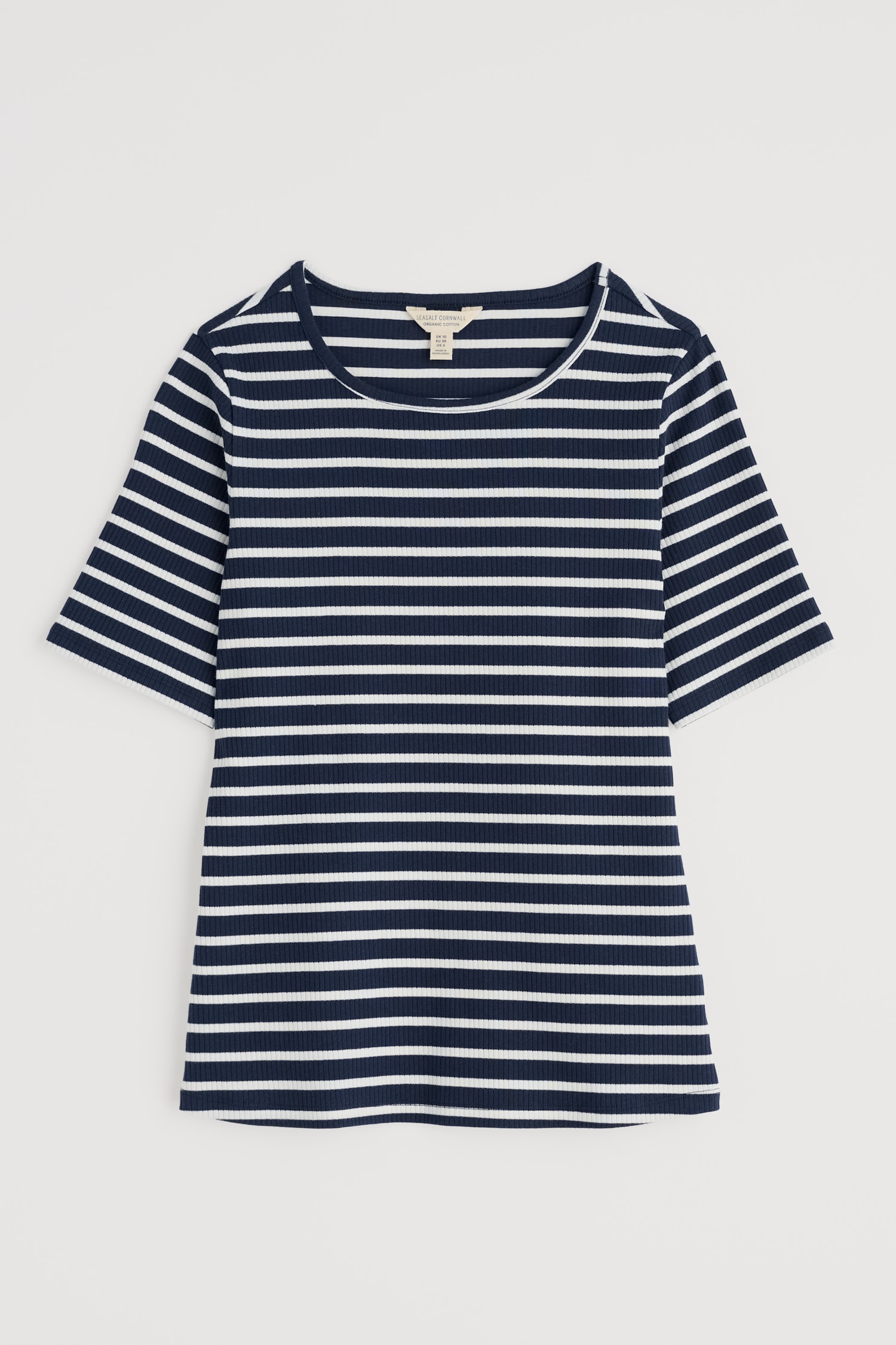 Gorse Lane Rib T Shirt in GOTS-Certified Organic Cotton Jersey