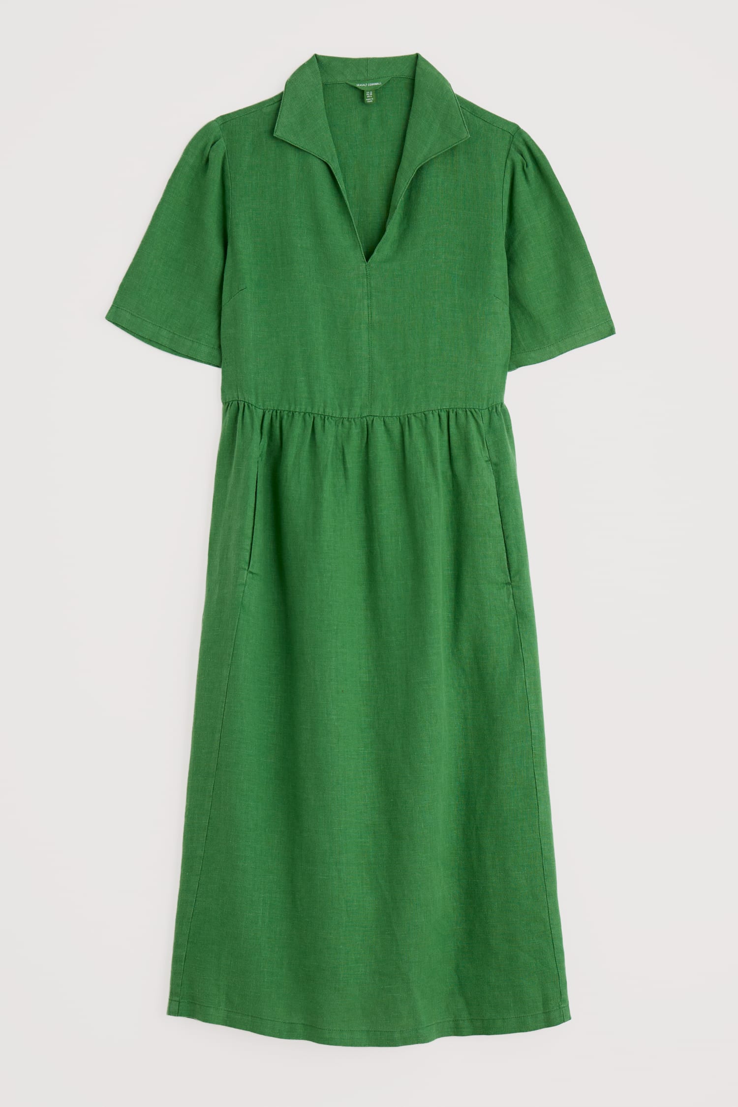 Fen Violet Linen Midi Dress