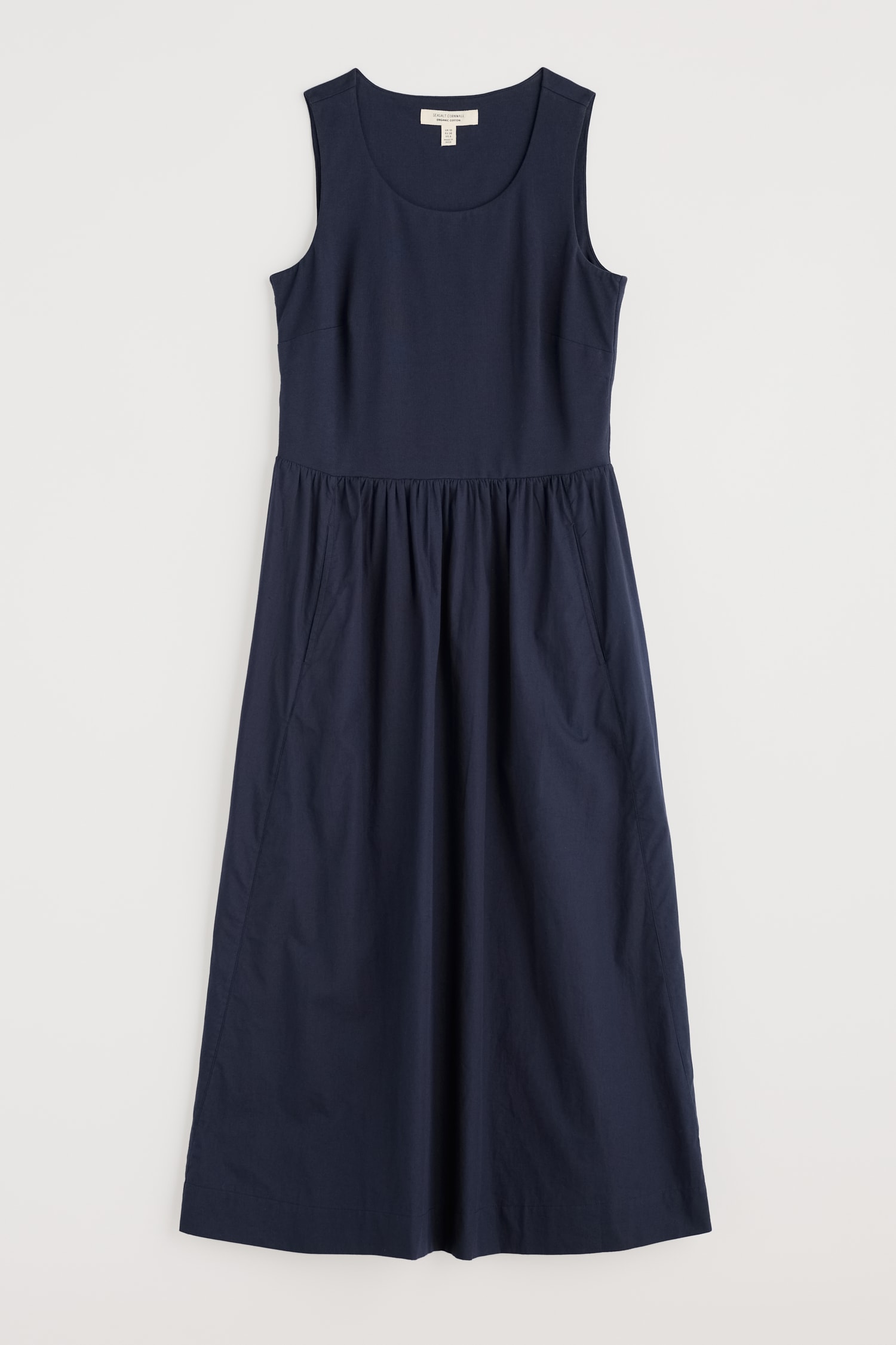 Madder Jersey Woven Mix Sleeveless Dress