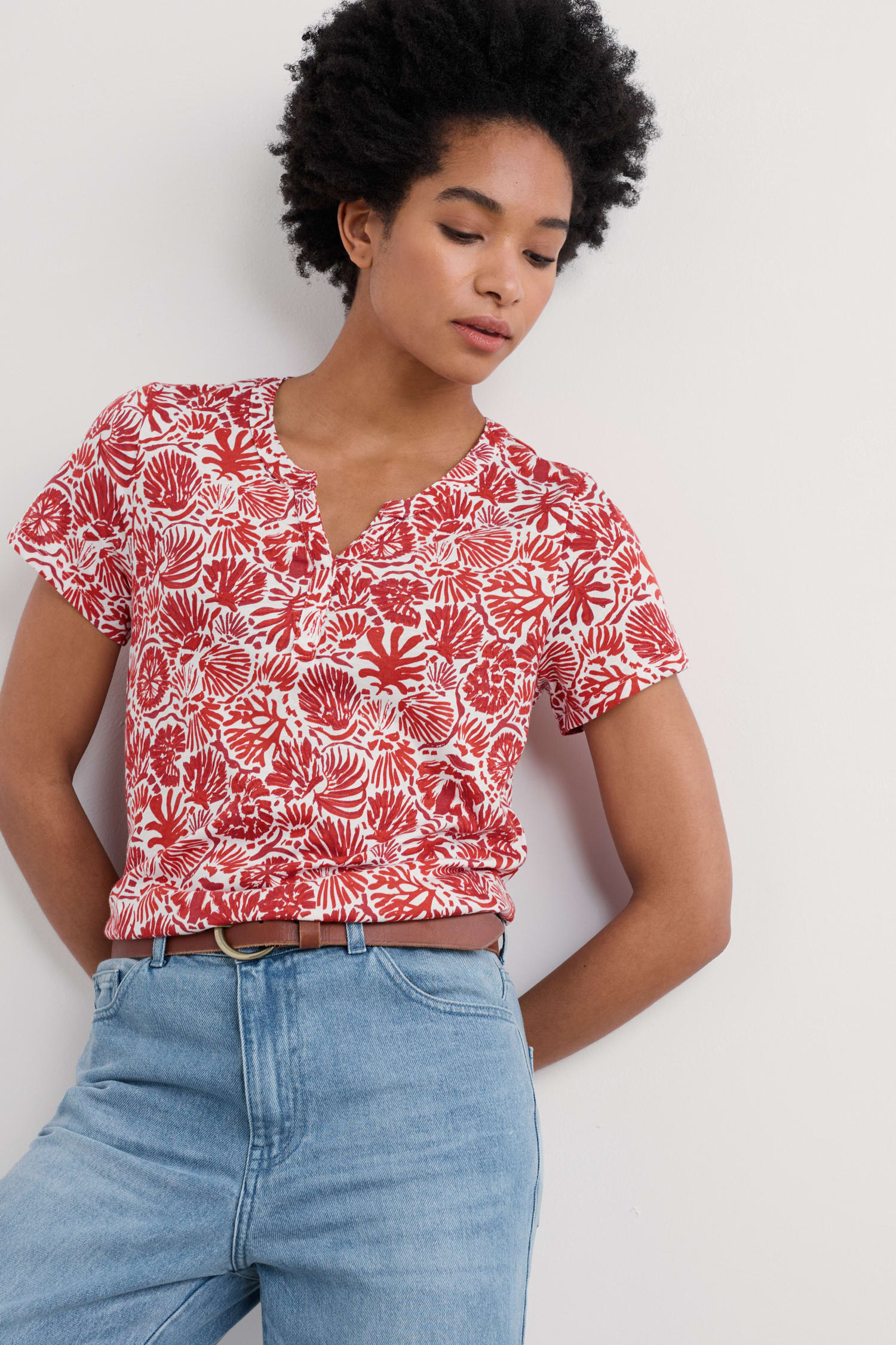 Short-sleeved Risso Top