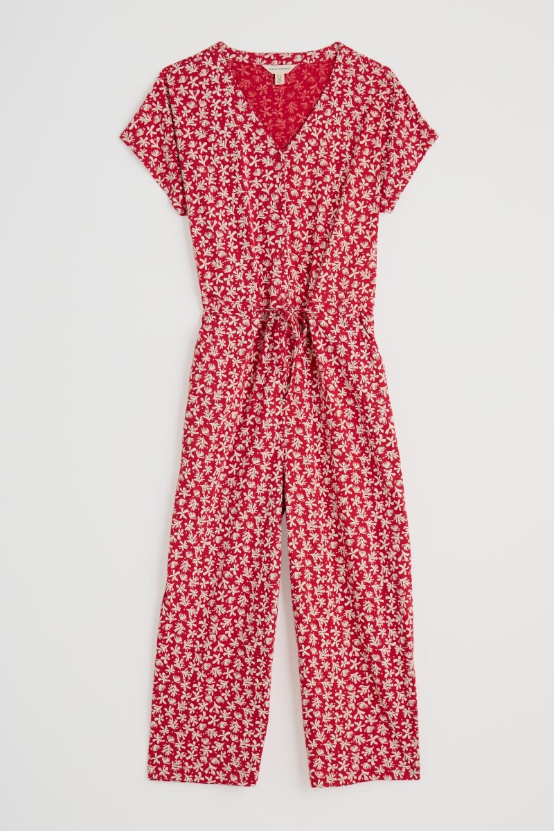 Rose Trellis Wide Leg Jumpsuit