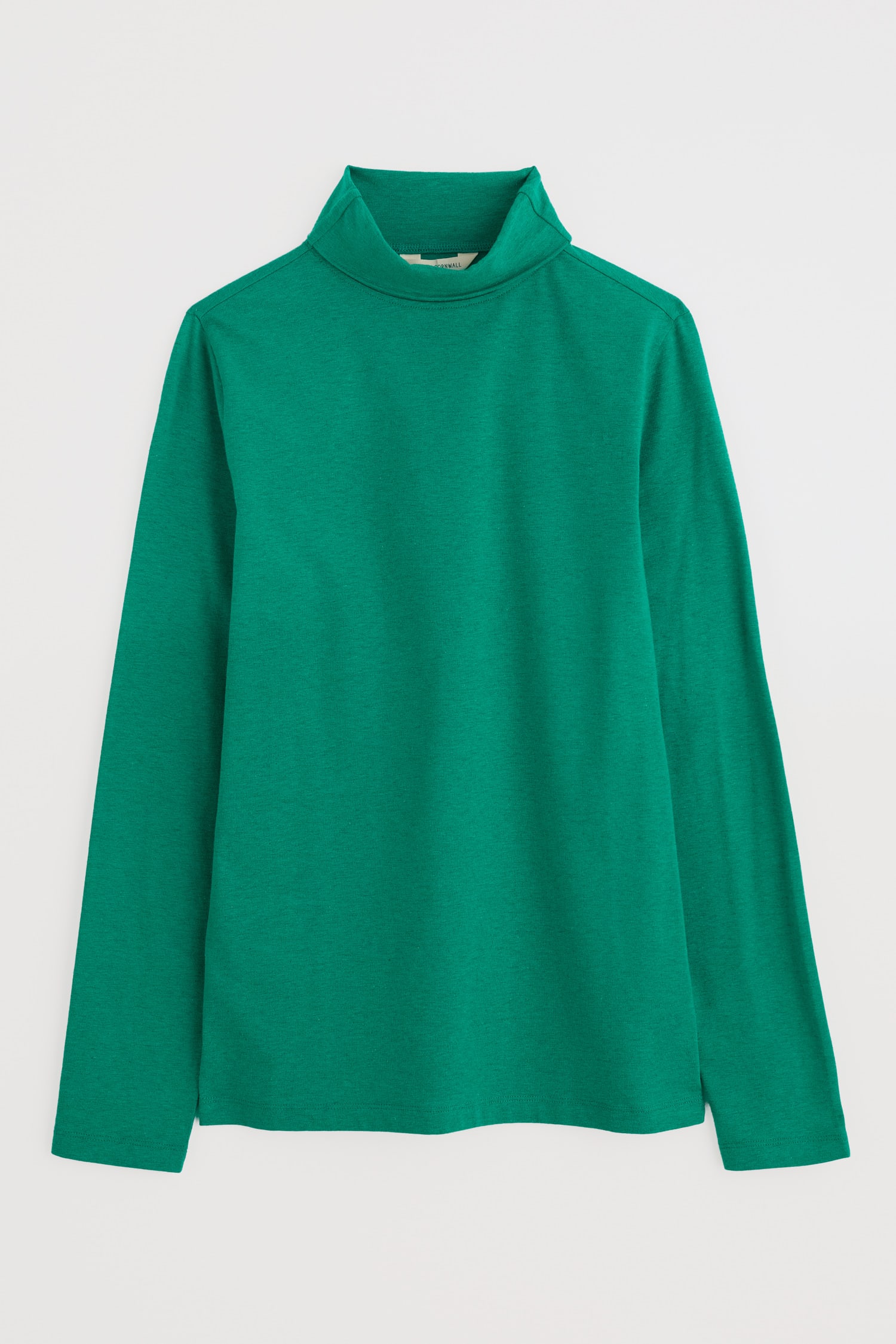 Landing Roll Neck Top in GOTS-Certified Organic Cotton