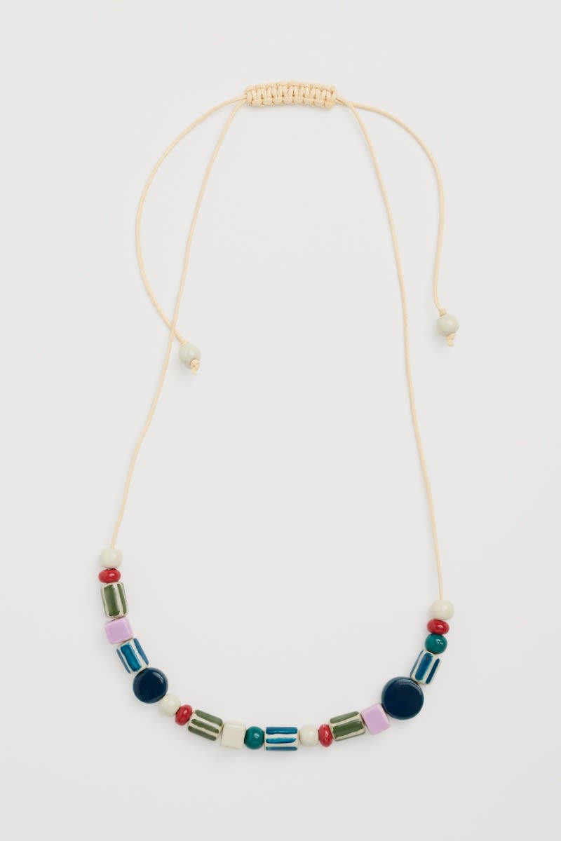 Vervain Mixed Ceramic Bead Necklace