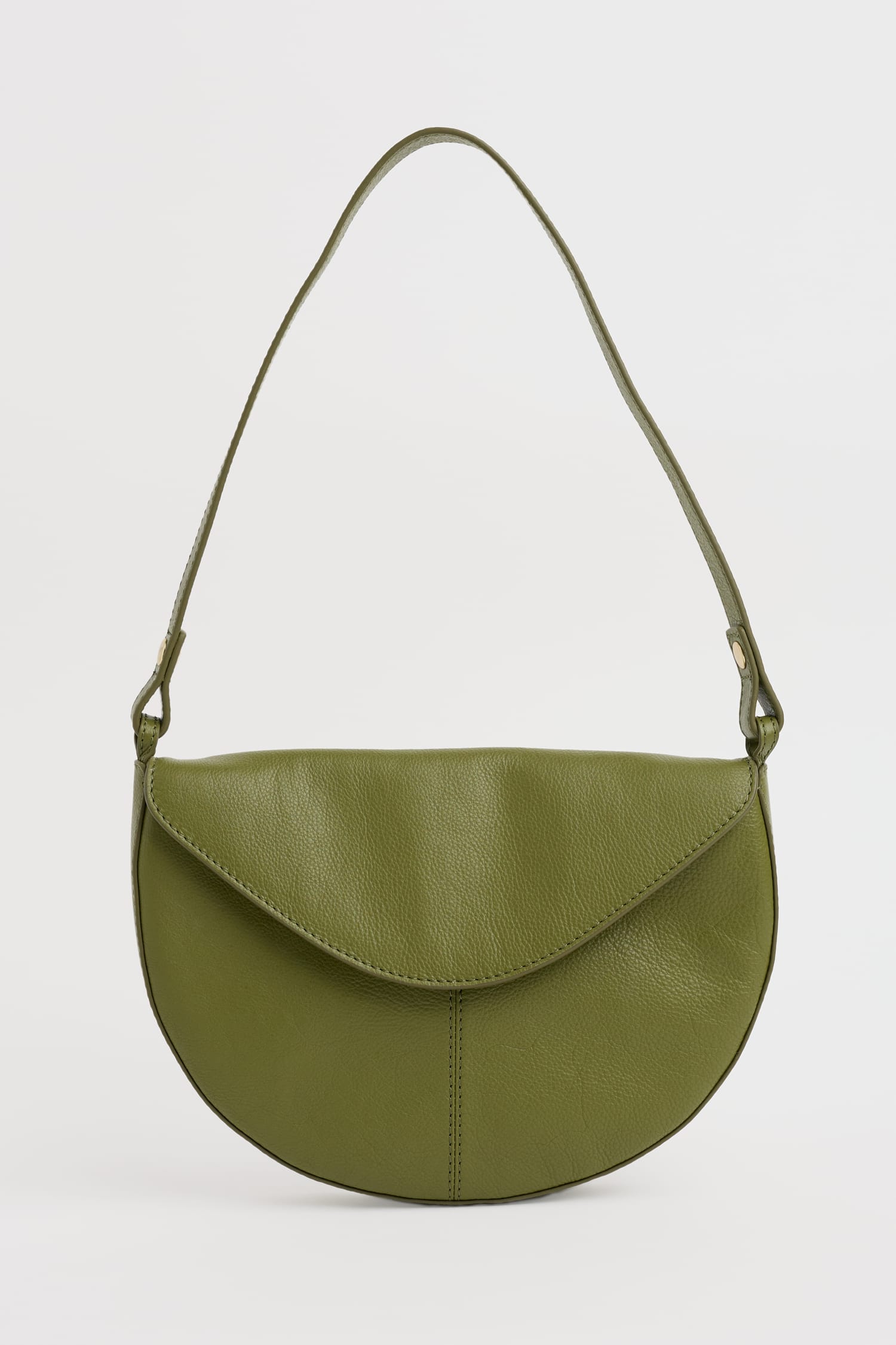 Ellipses Leather Shoulder Bag