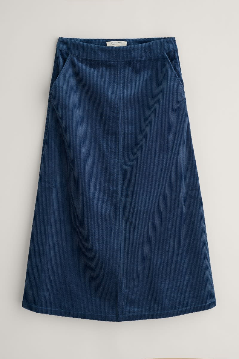 Window Wren Cord Midi Skirt