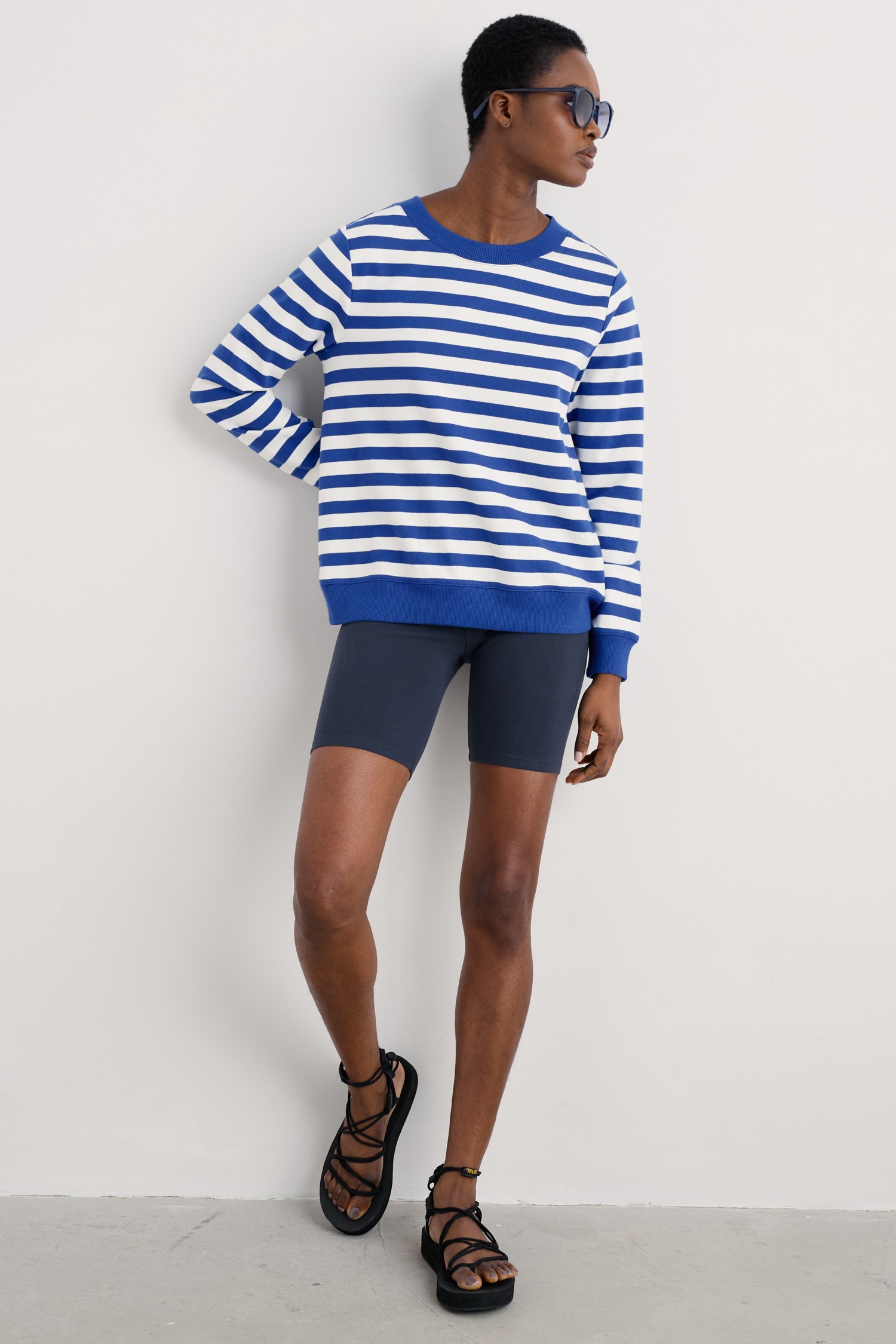 Sea Dance Cycle Shorts in GOTS-Certified Organic Cotton Jersey