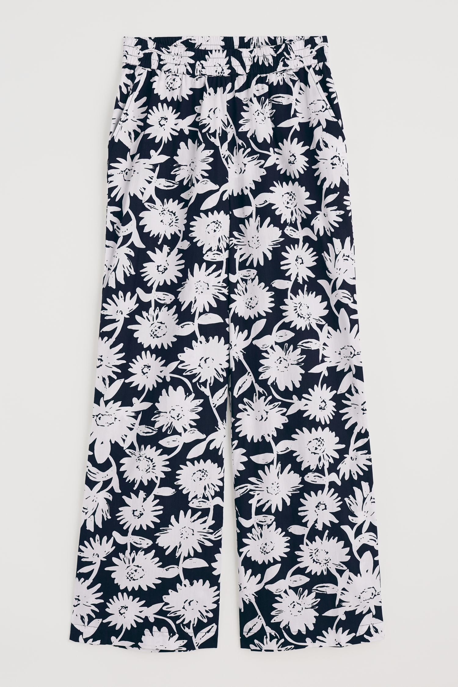 Poolfield Printed Trousers in GOTS-Certified Organic Cotton