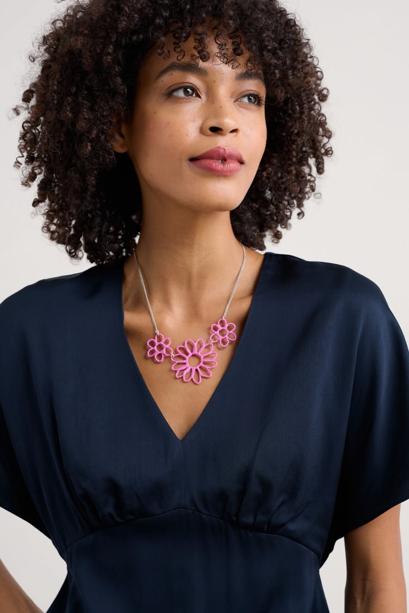 Flowering Rush Floral Necklace