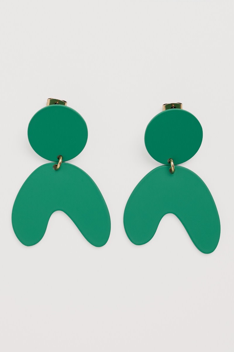 Porhan Large Abstract Drop Earrings
