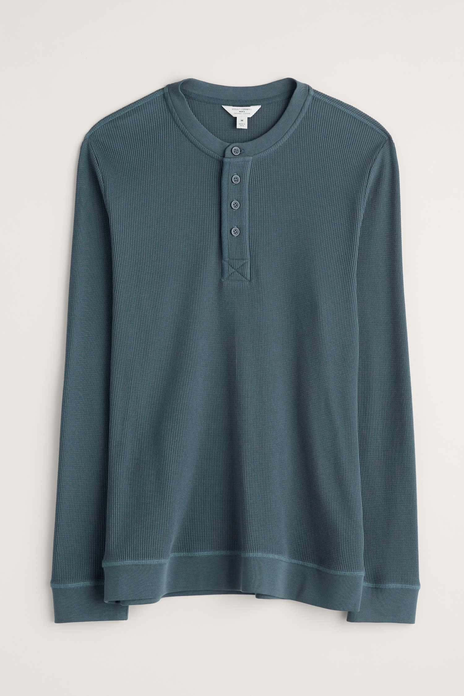 Men's Brigantine Henley Top in GOTS-Certified Organic Cotton