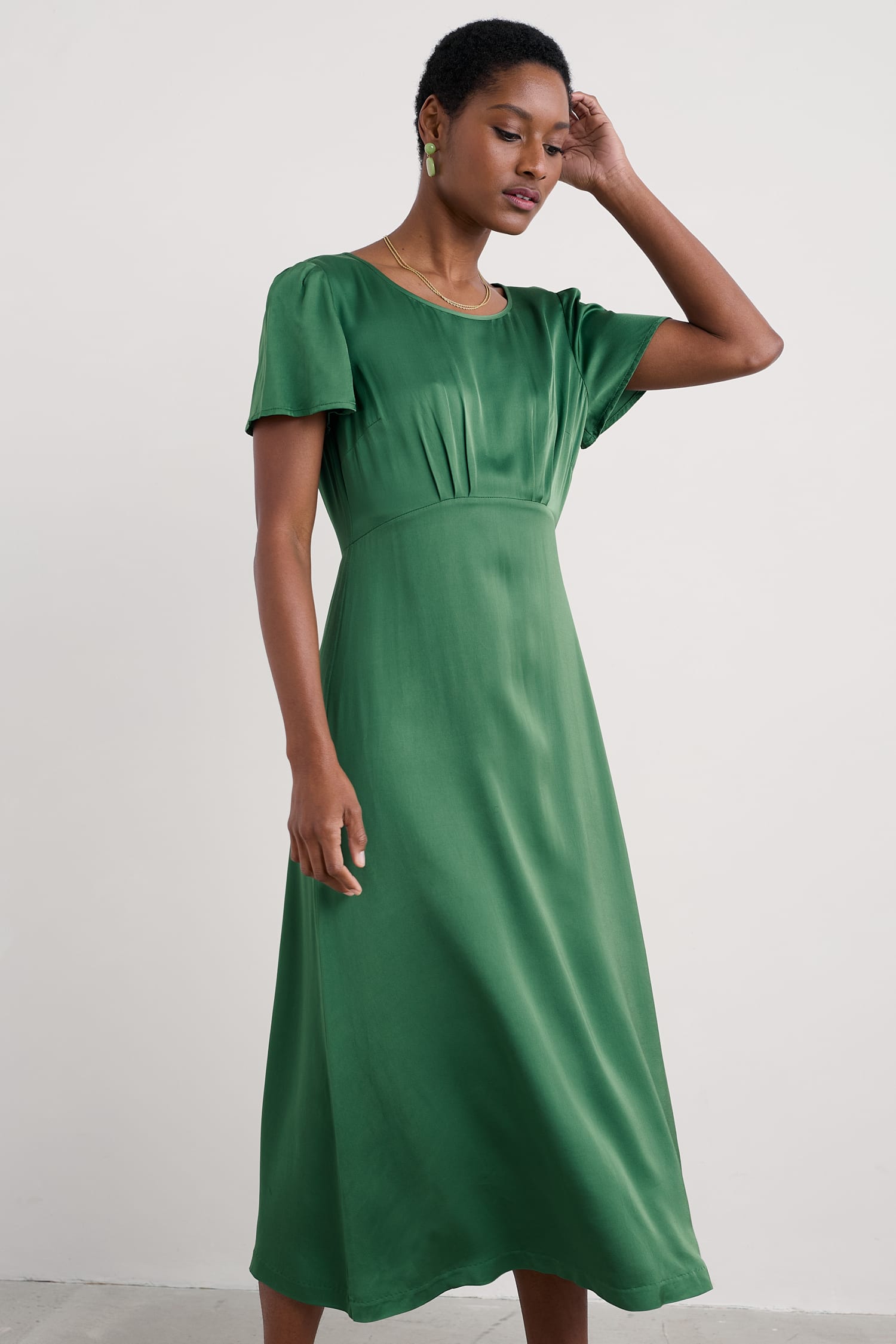 Rosalind Satin Midi Dress