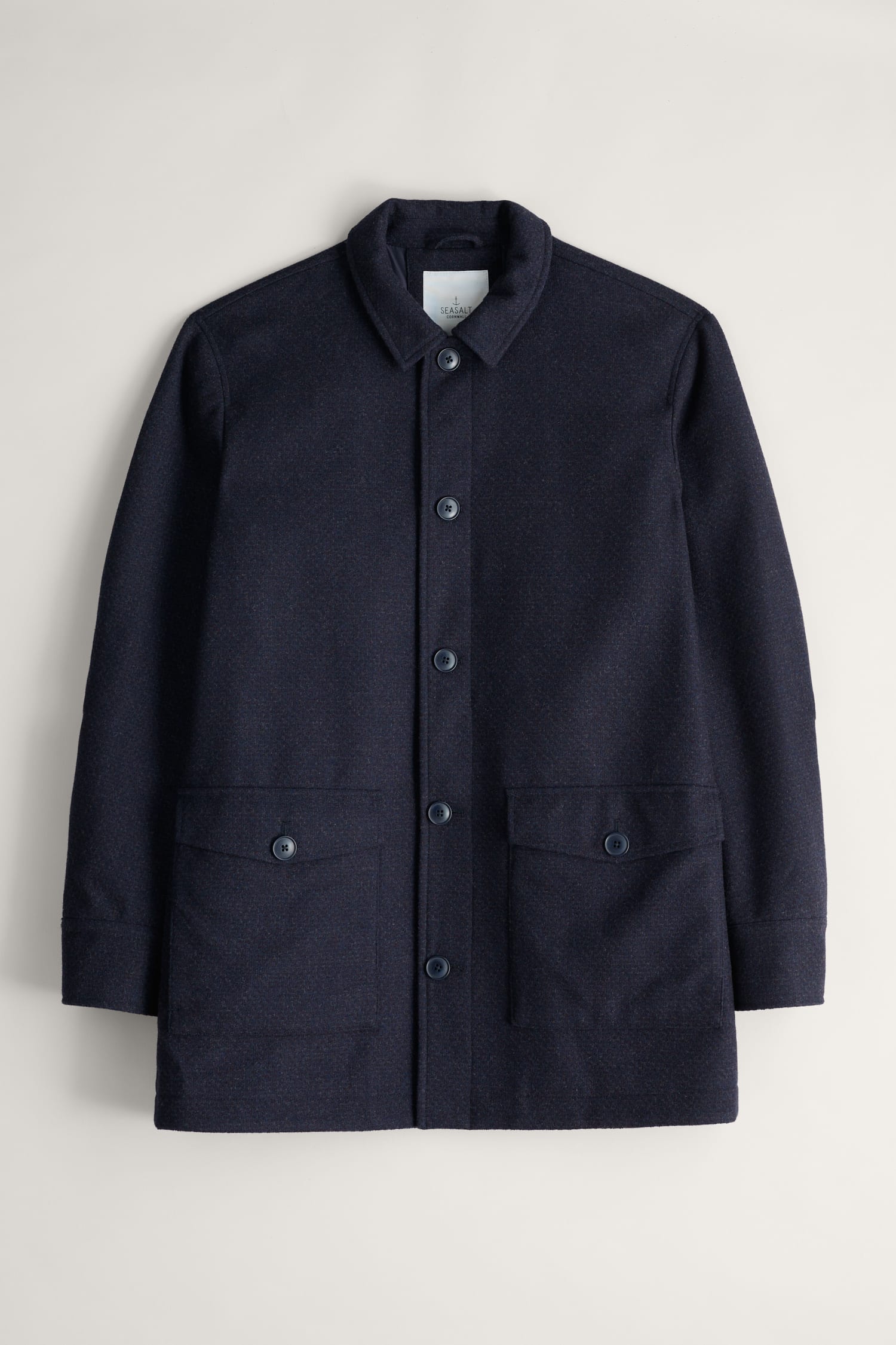 Men's Rowlocks Wool-Blend Overcoat