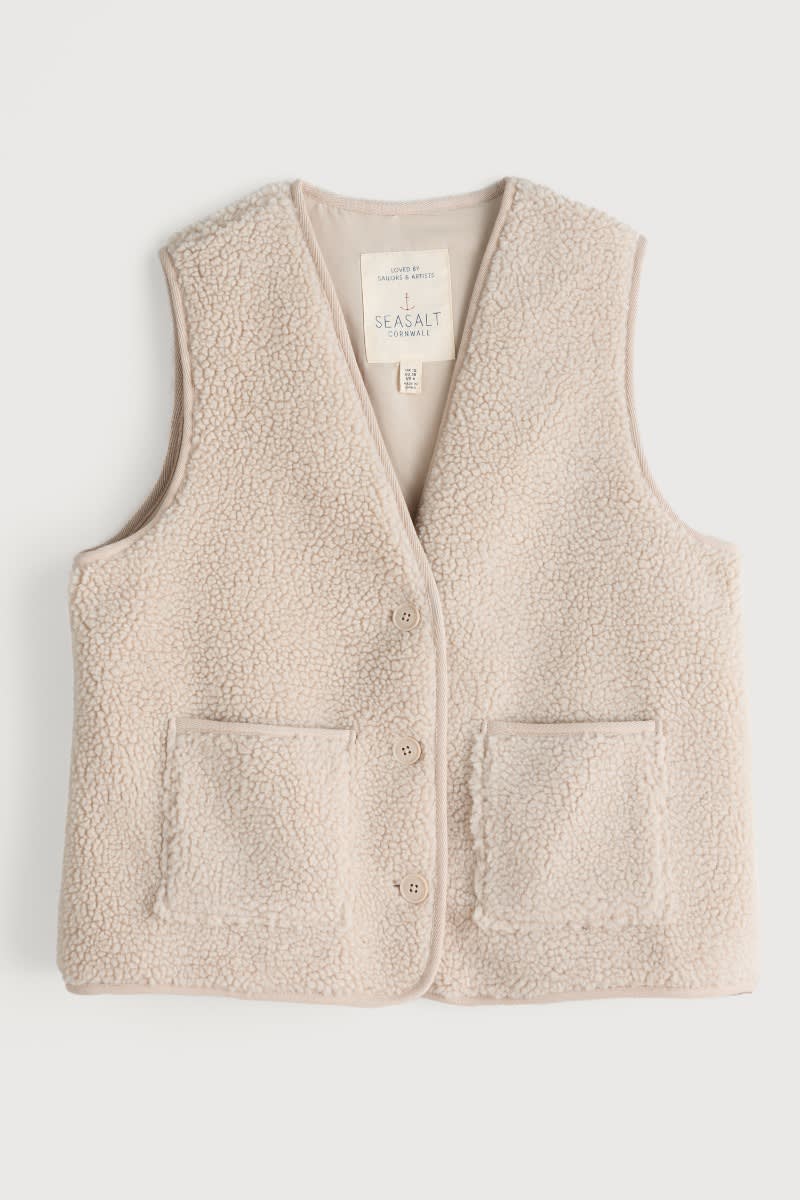 Well Wisher Borg Fleece Gilet