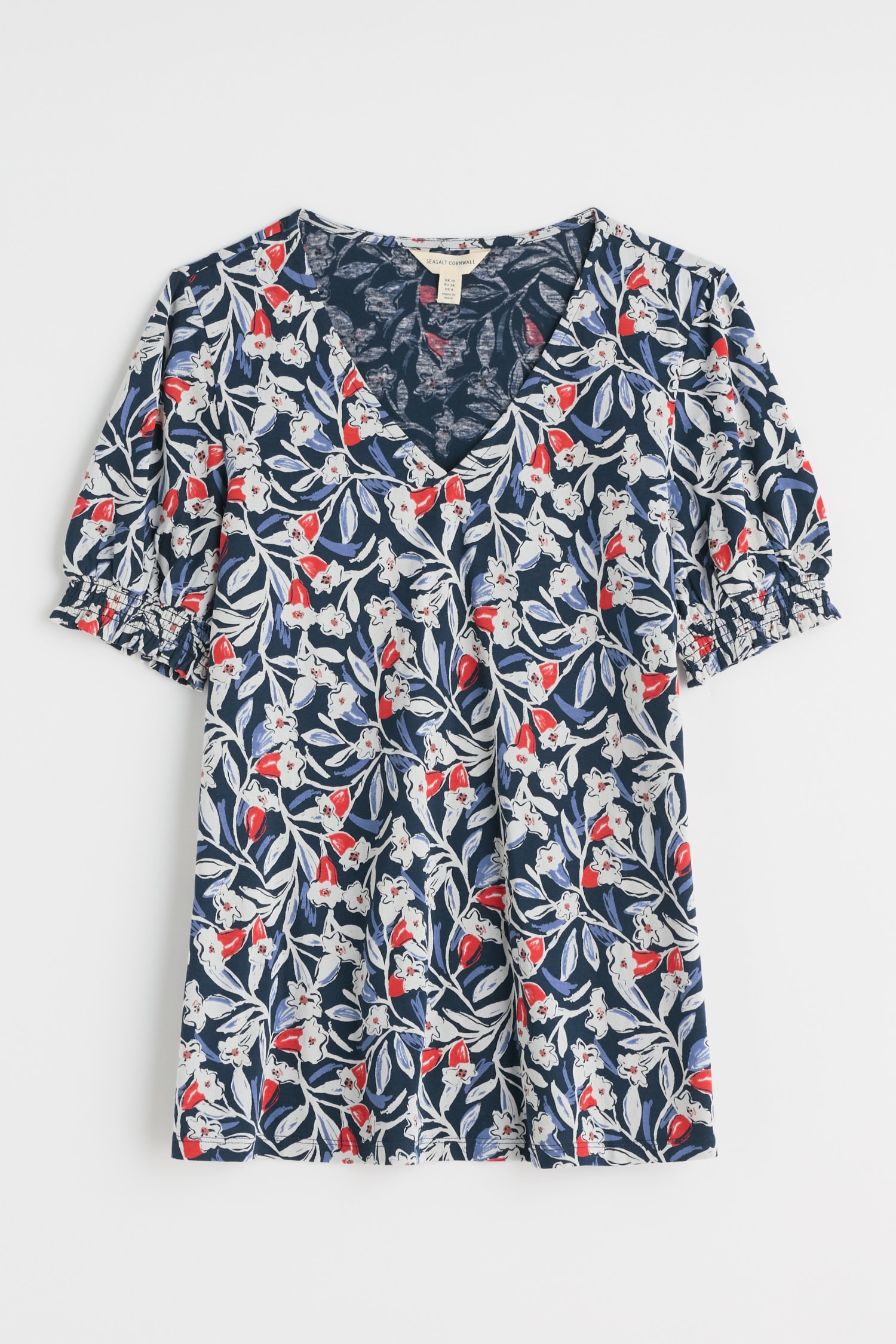 Rosehip V-Neck Jersey Top
