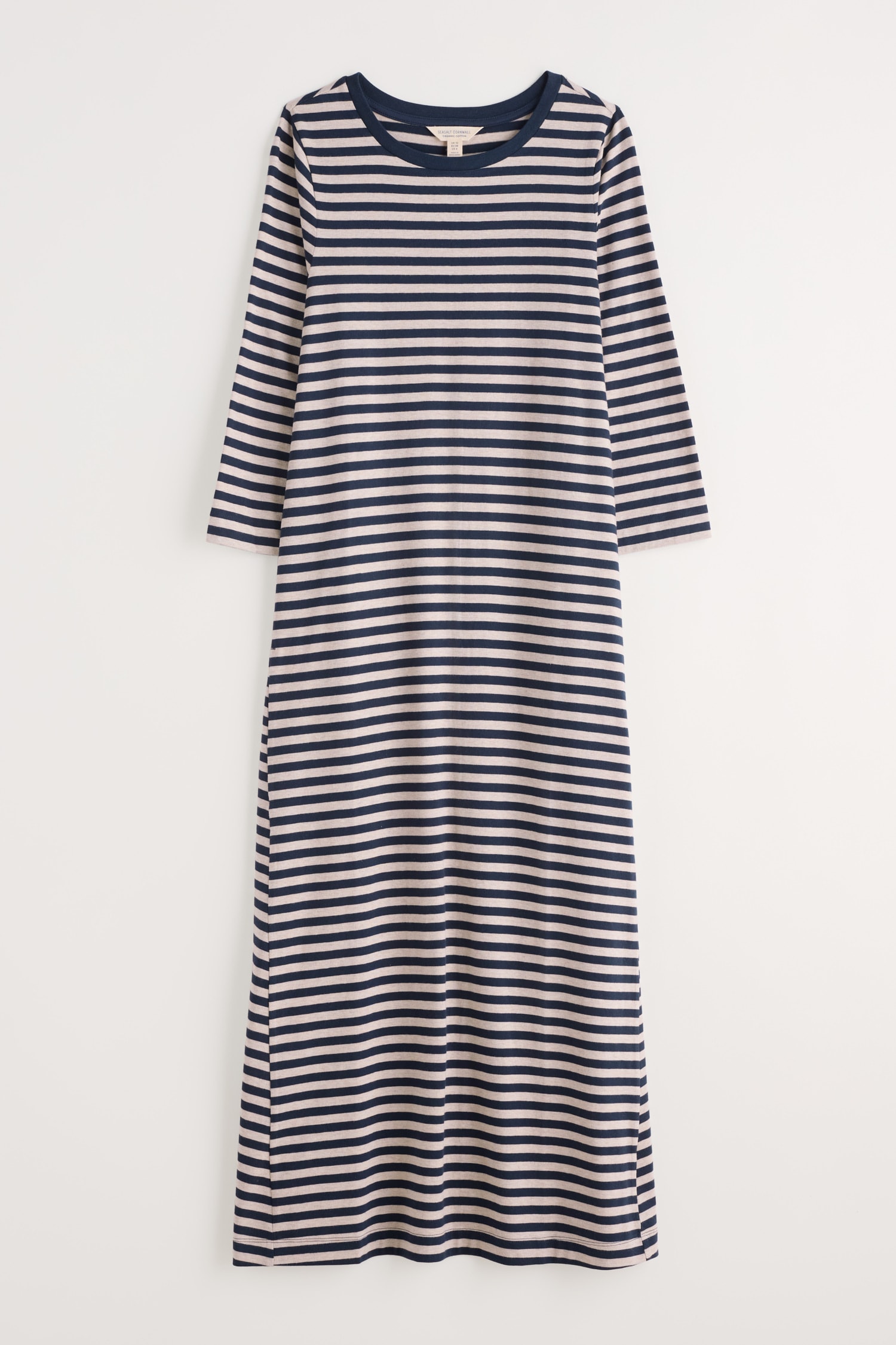Ivey 3/4 Sleeve T-Shirt Dress in GOTS-Certified Organic Cotton Jersey