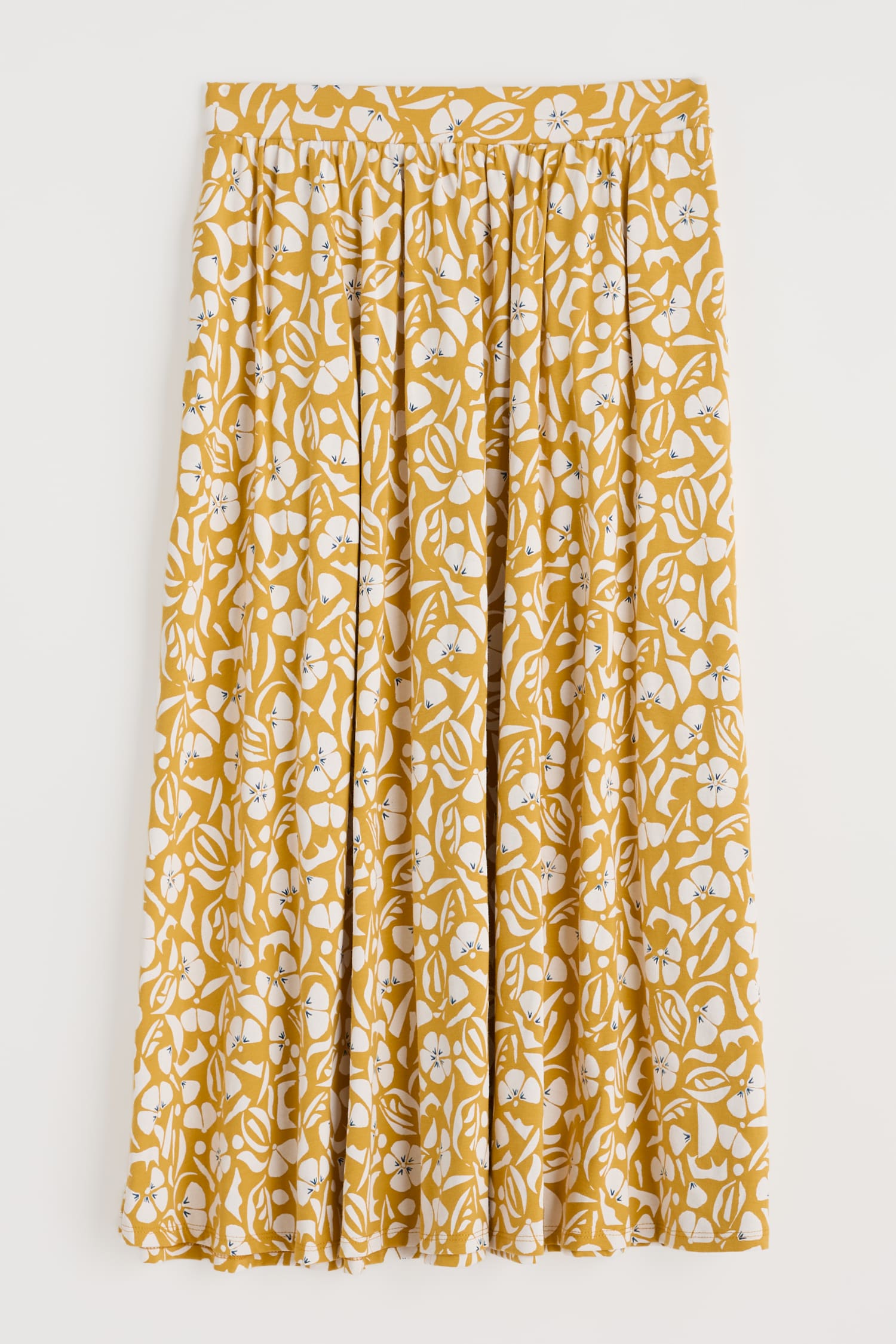 Ready Sail Printed Jersey Midi Skirt