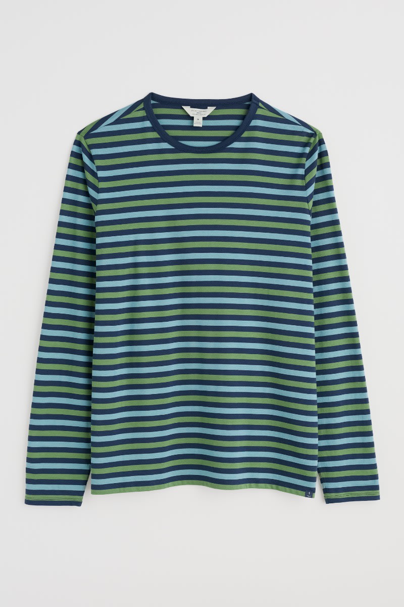 Men's Crew Neck Sailor Shirt in GOTS-Certified Organic Cotton