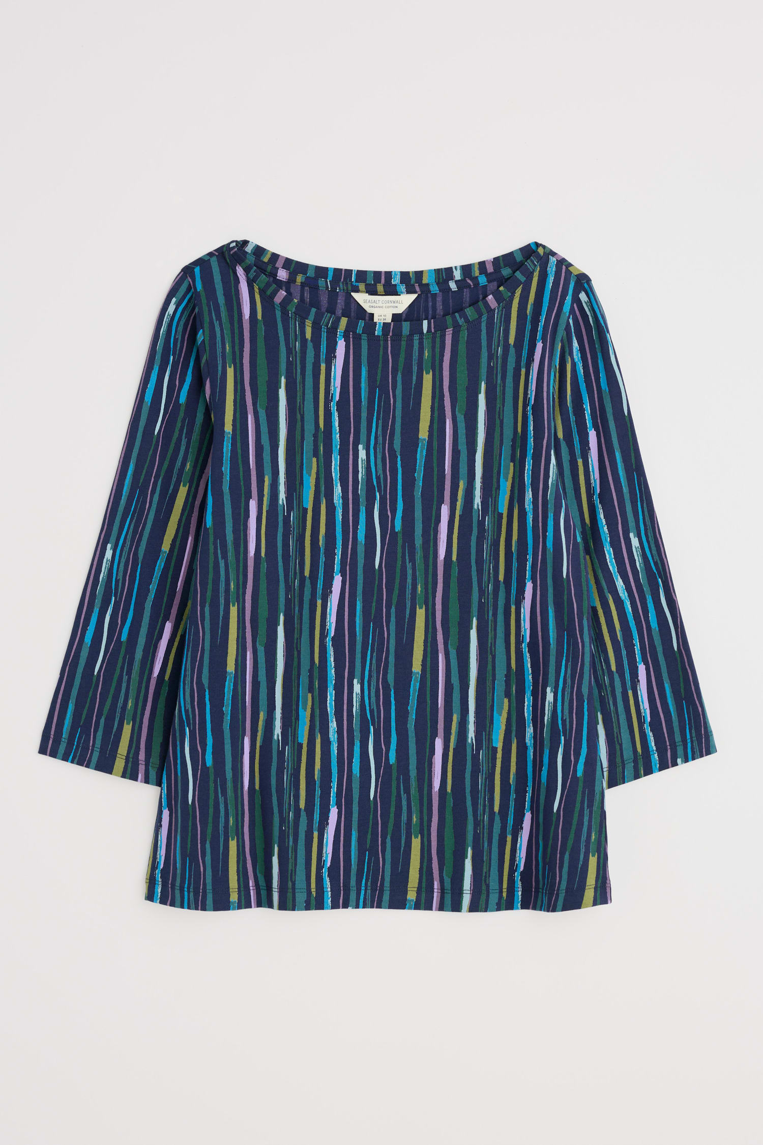 Easel 3/4 Sleeve Top in GOTS-Certified Organic Cotton Jersey