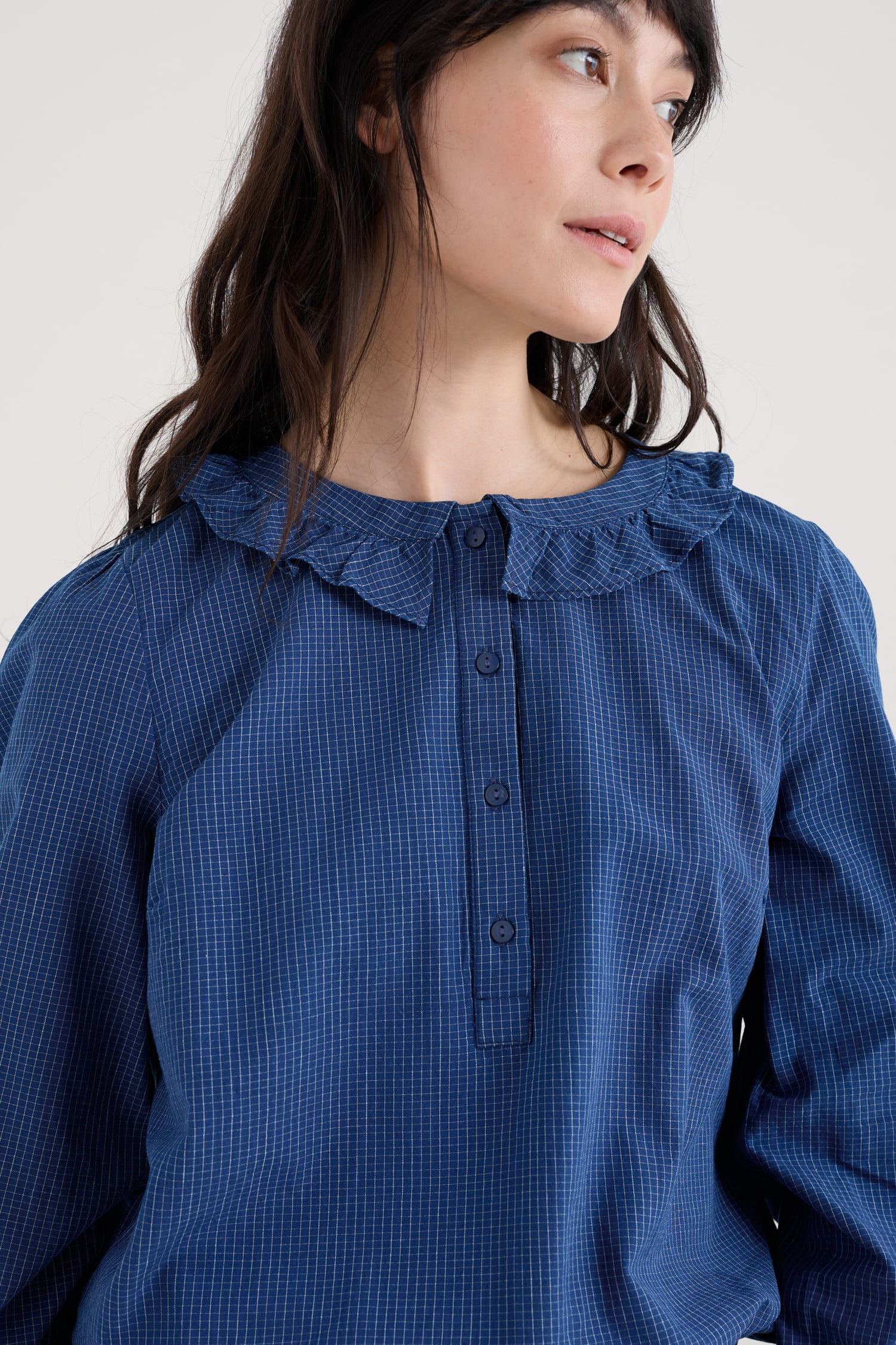 Sunbeam Checked Chambray Top