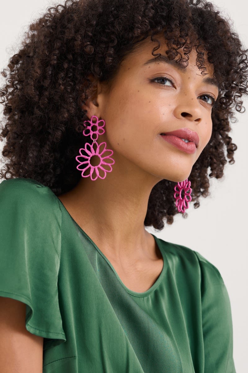 Flowering Rush Floral Earrings