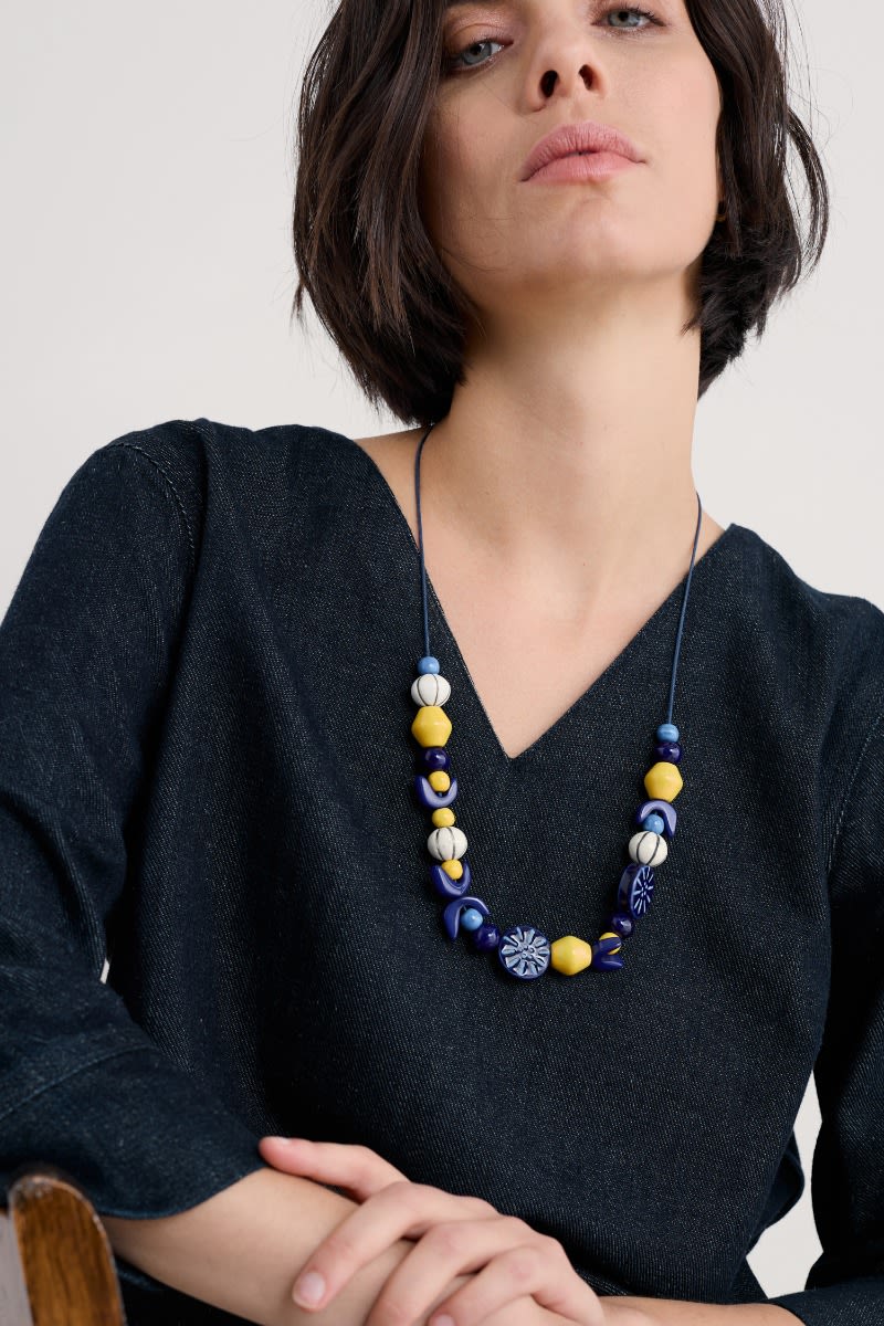 Filbert Beaded Necklace