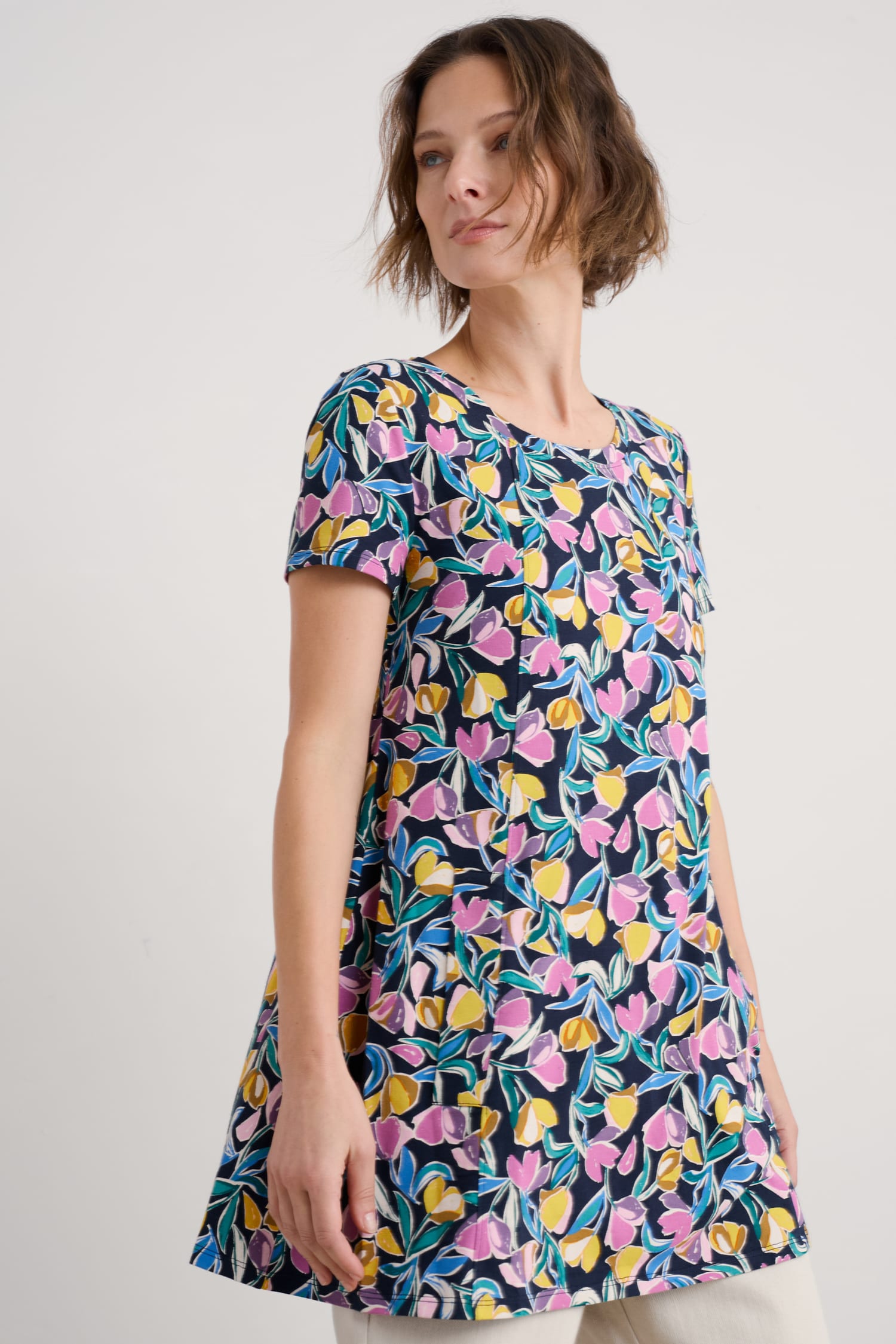 Screenprint Jersey A-Line Tunic