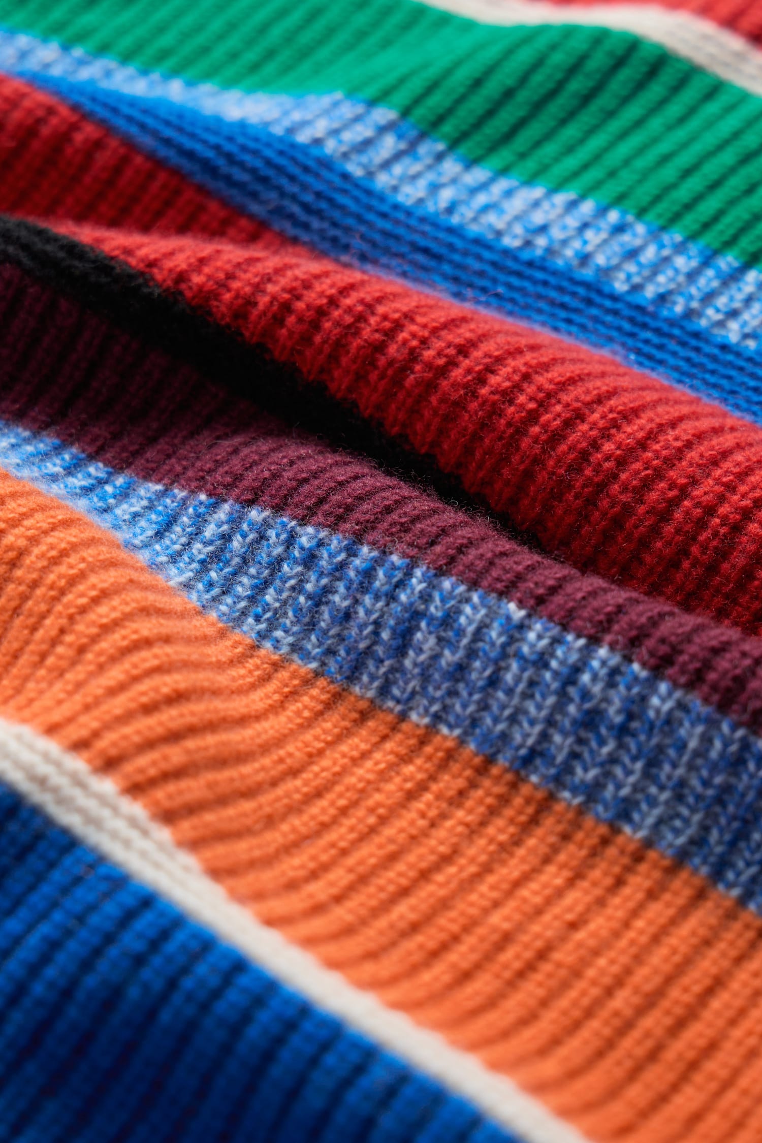 Thorn Berry Striped Jumper With Merino