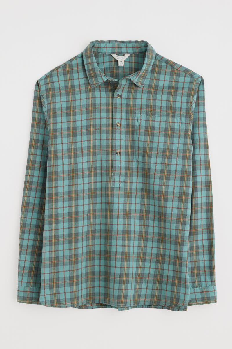 Men's Take Root Half-Placket Check Shirt