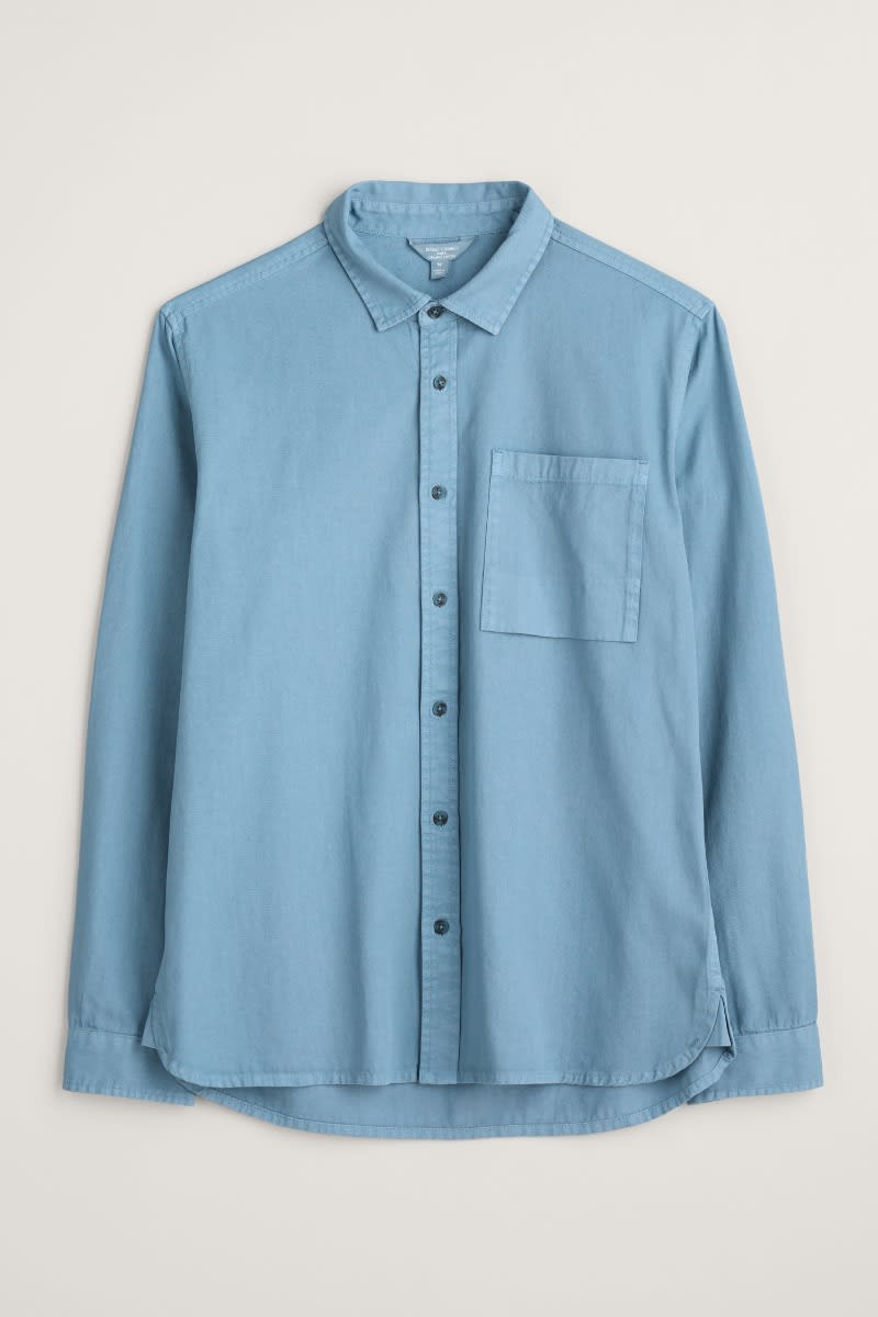 Men's Jackdaw Shirt in in GOTS-Certified Organic Cotton Twill