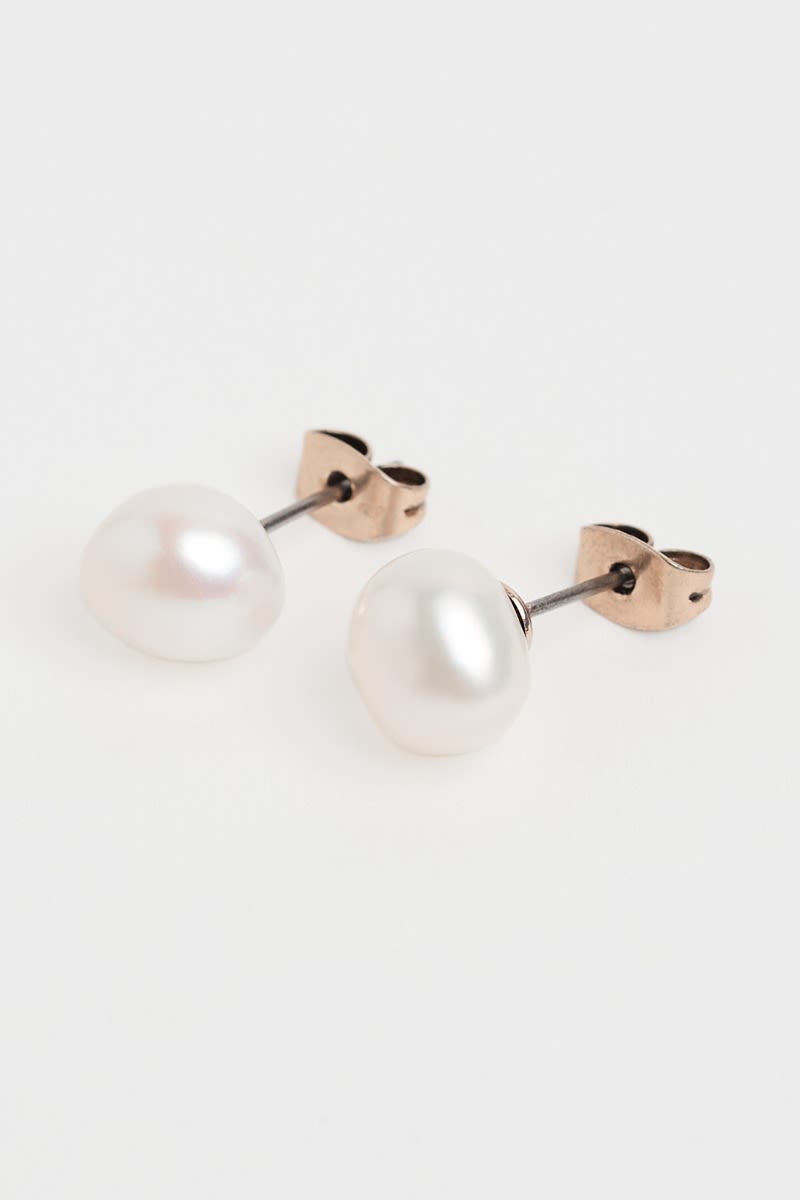 Pearl Stud Earrings