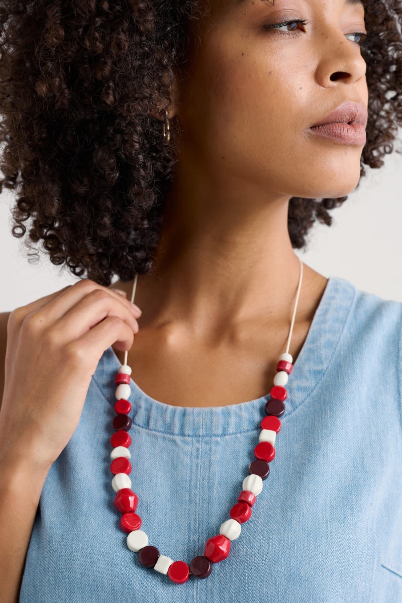 Serravezza Ceramic Bead Necklace