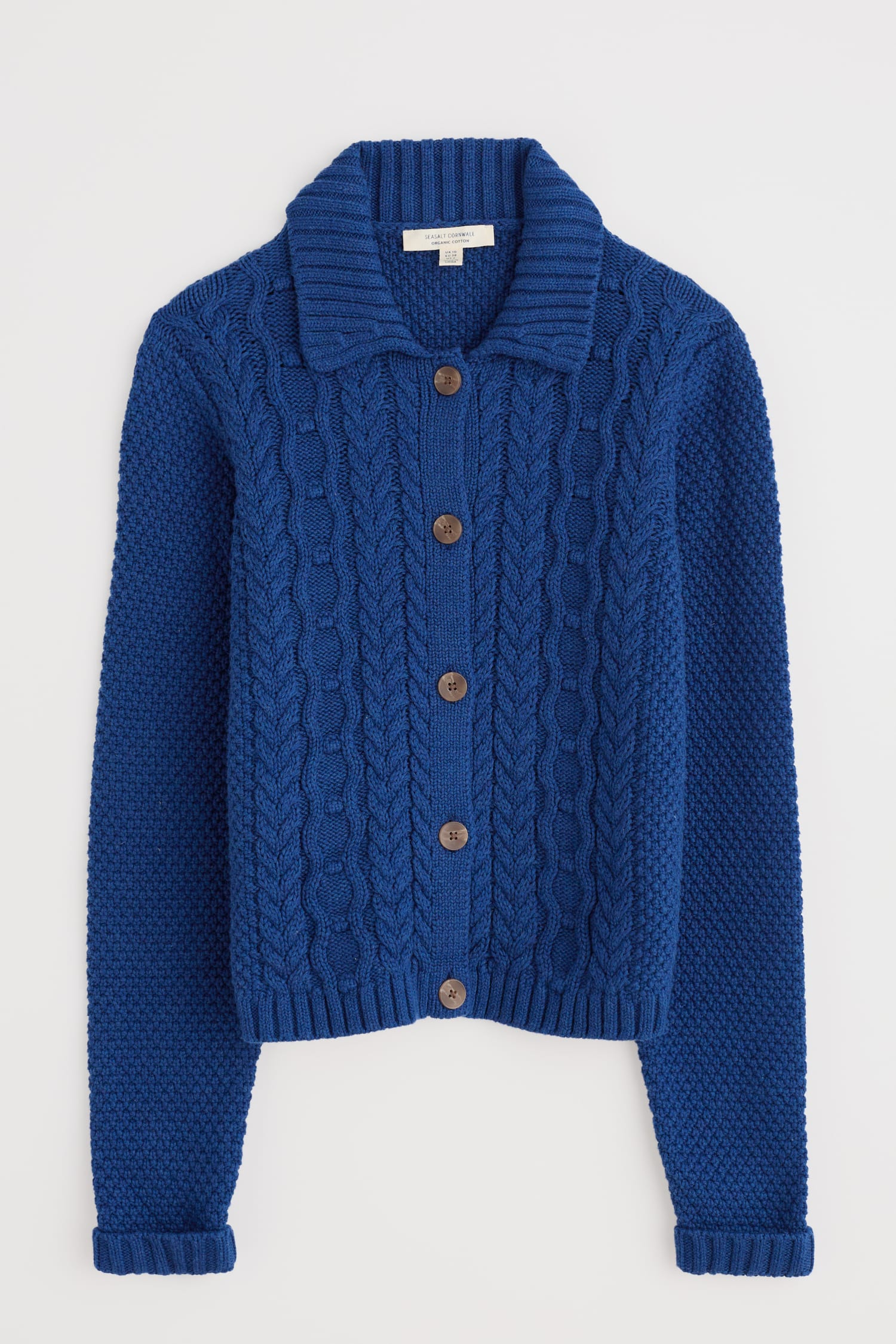 Forest Ridge Cable Knit Collared Cardigan