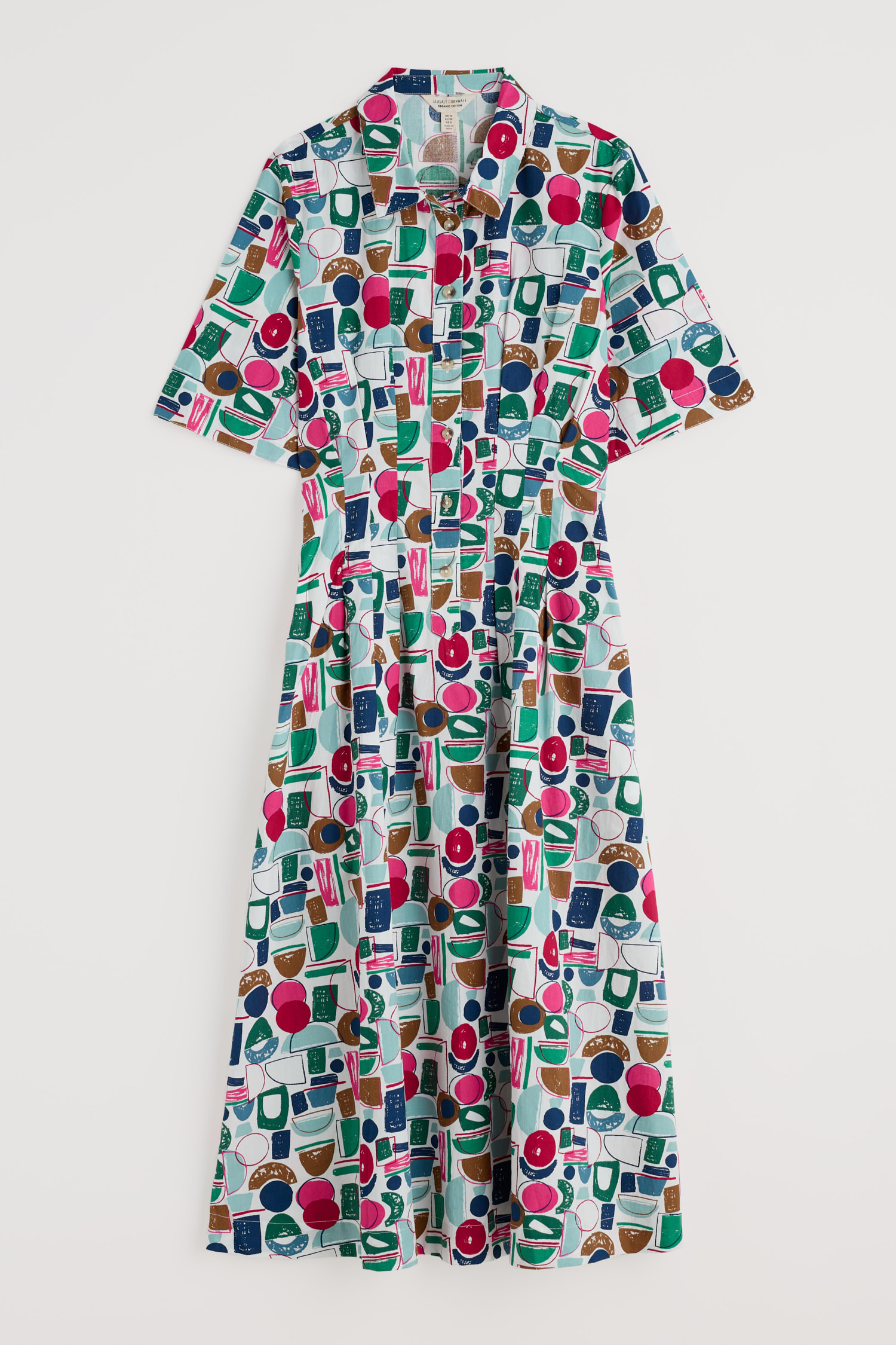 Wild Liquorice Shirt Dress in GOTS-Certified Organic Cotton