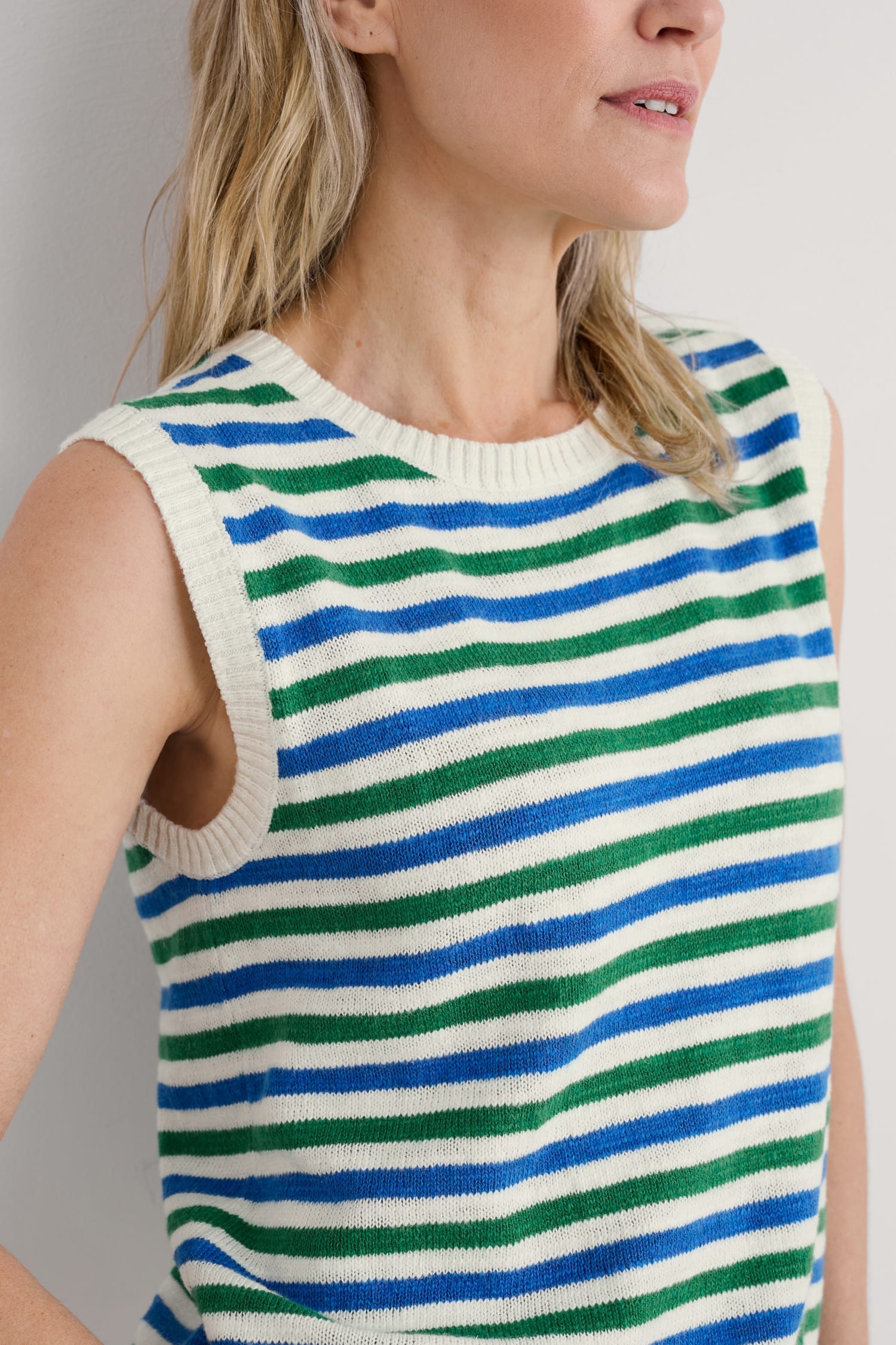 Knavock Cotton-Linen Knitted Vest
