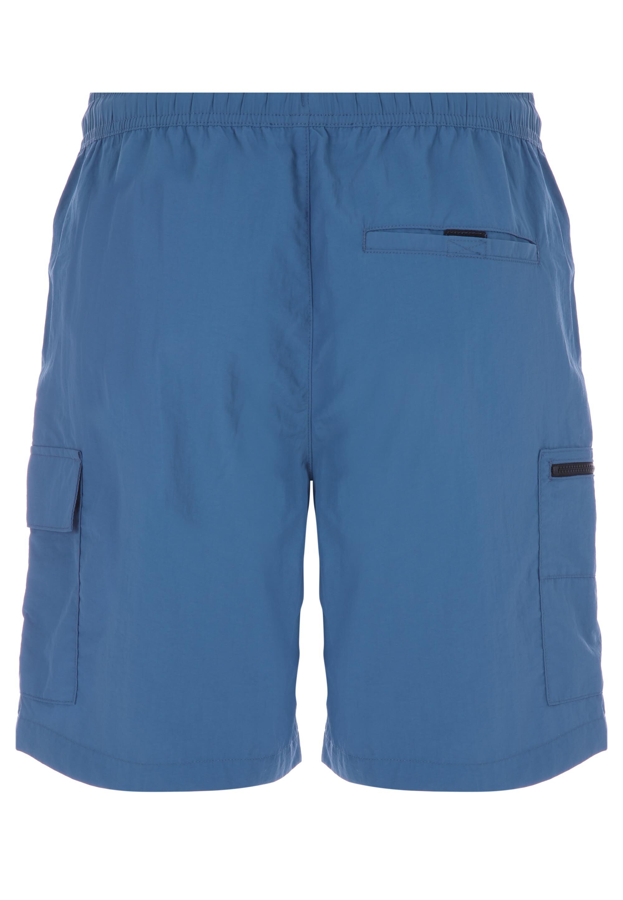 Mens Teal Longer Length Cargo Swim Shorts