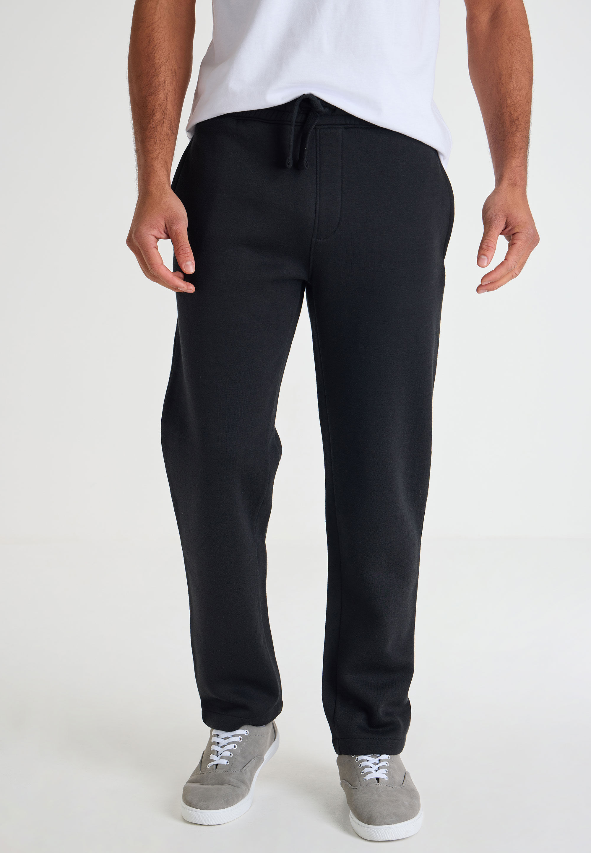 Mens Black Straight Leg Jogger