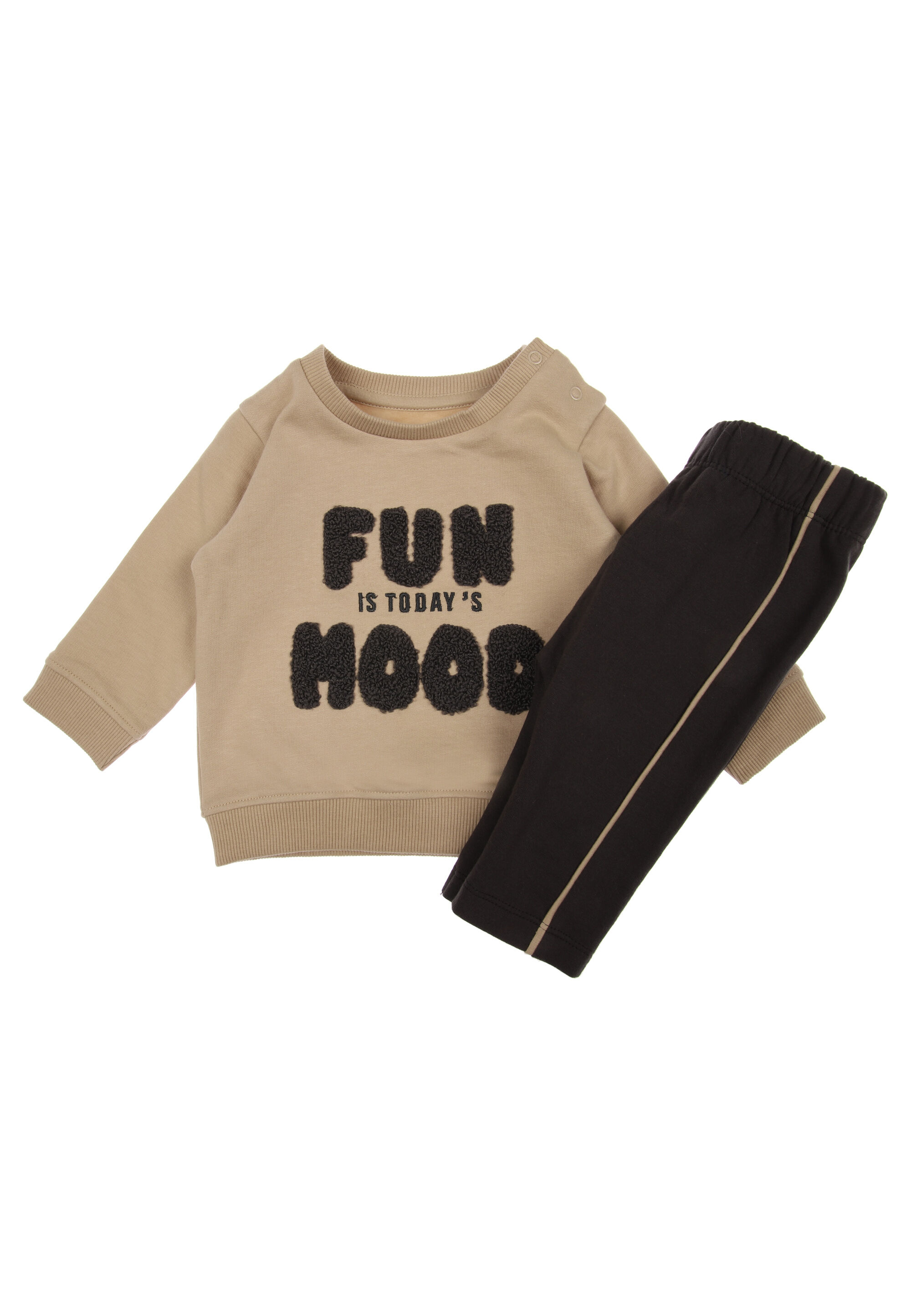 Baby Boy Stone Slogan Sweatshirt & Joggers Set