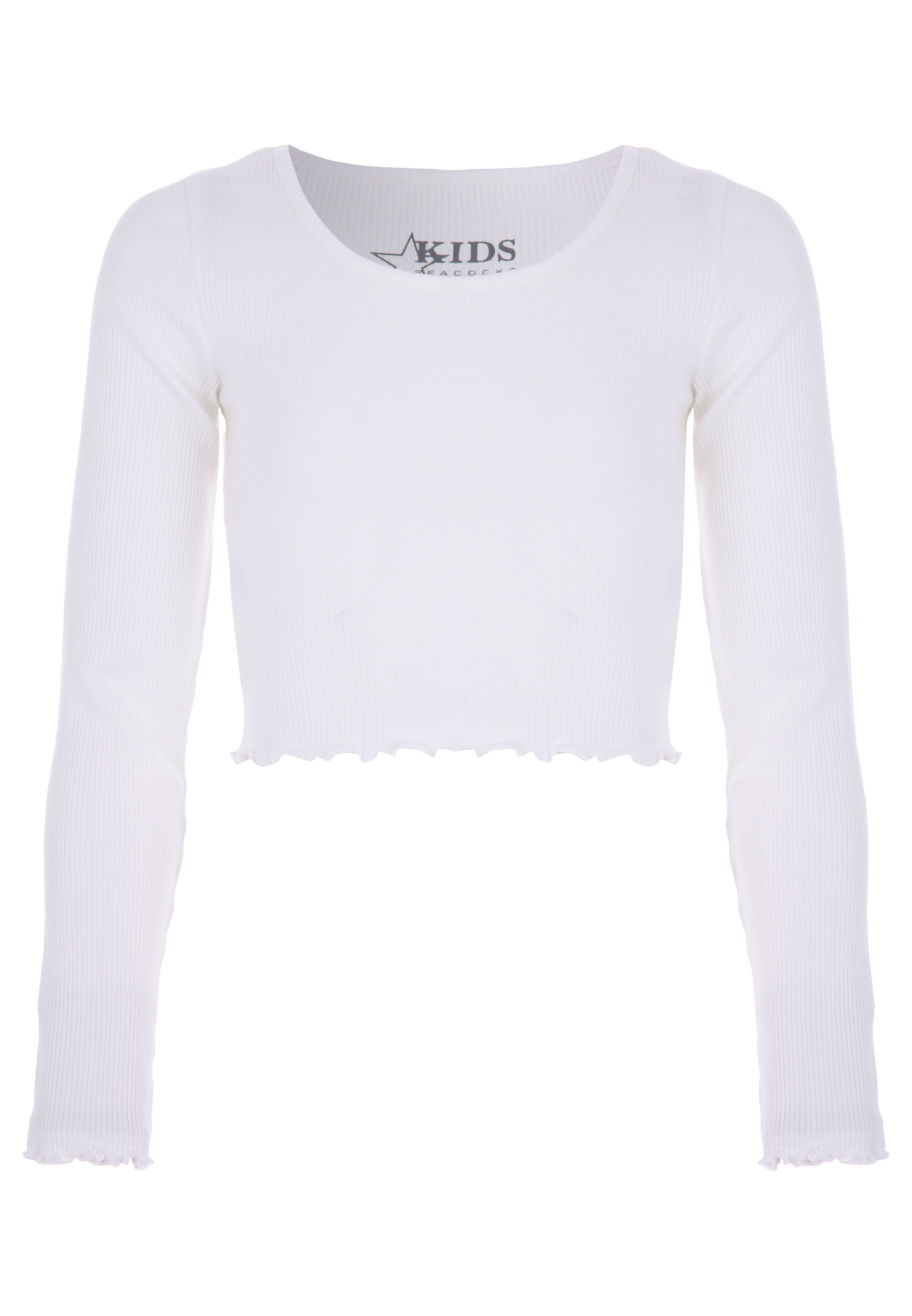 Older Girls Cream Scoop Neck Top